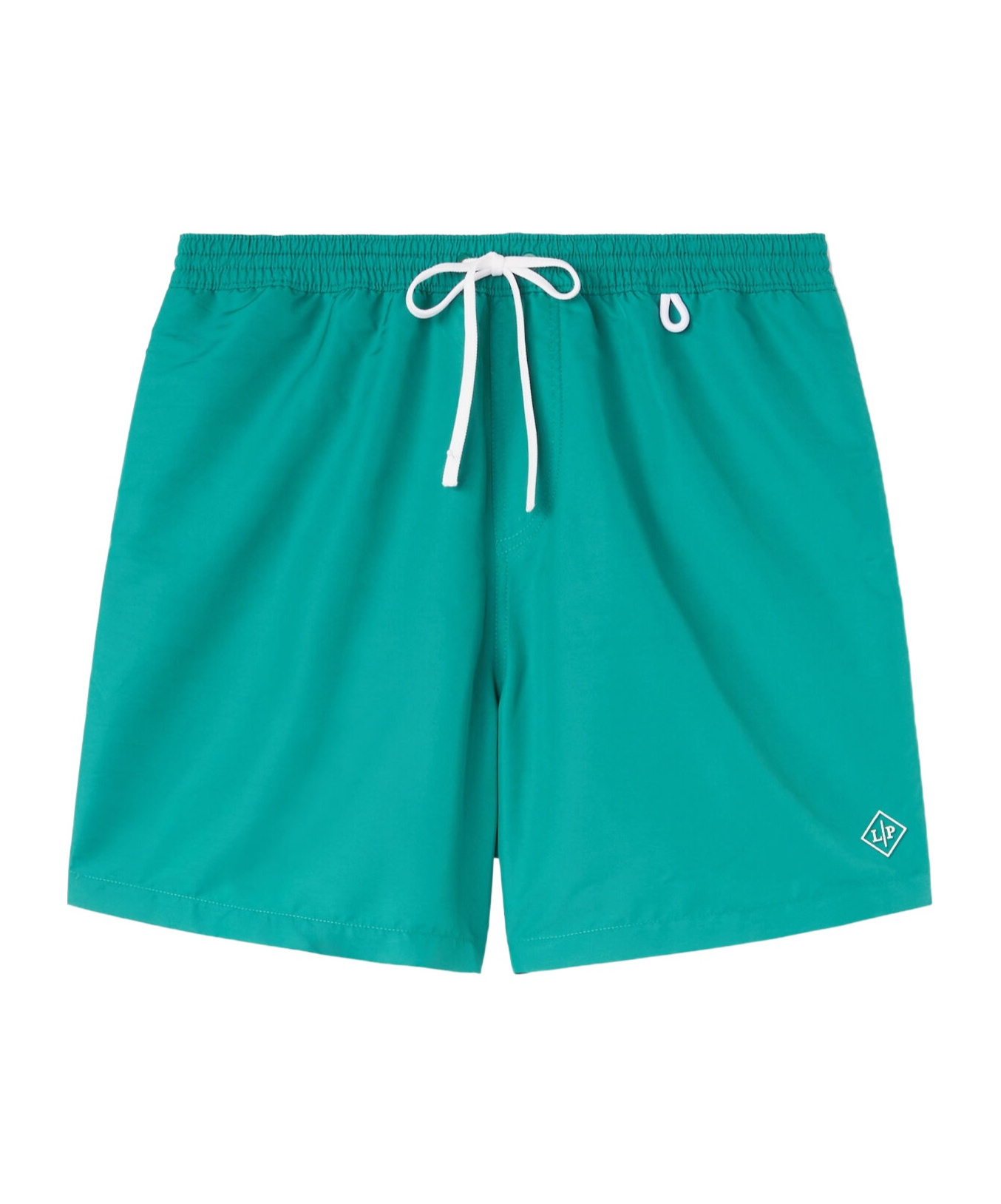 Loro Piana Elastic Waist-edge Beach Shorts In Porcelain Green