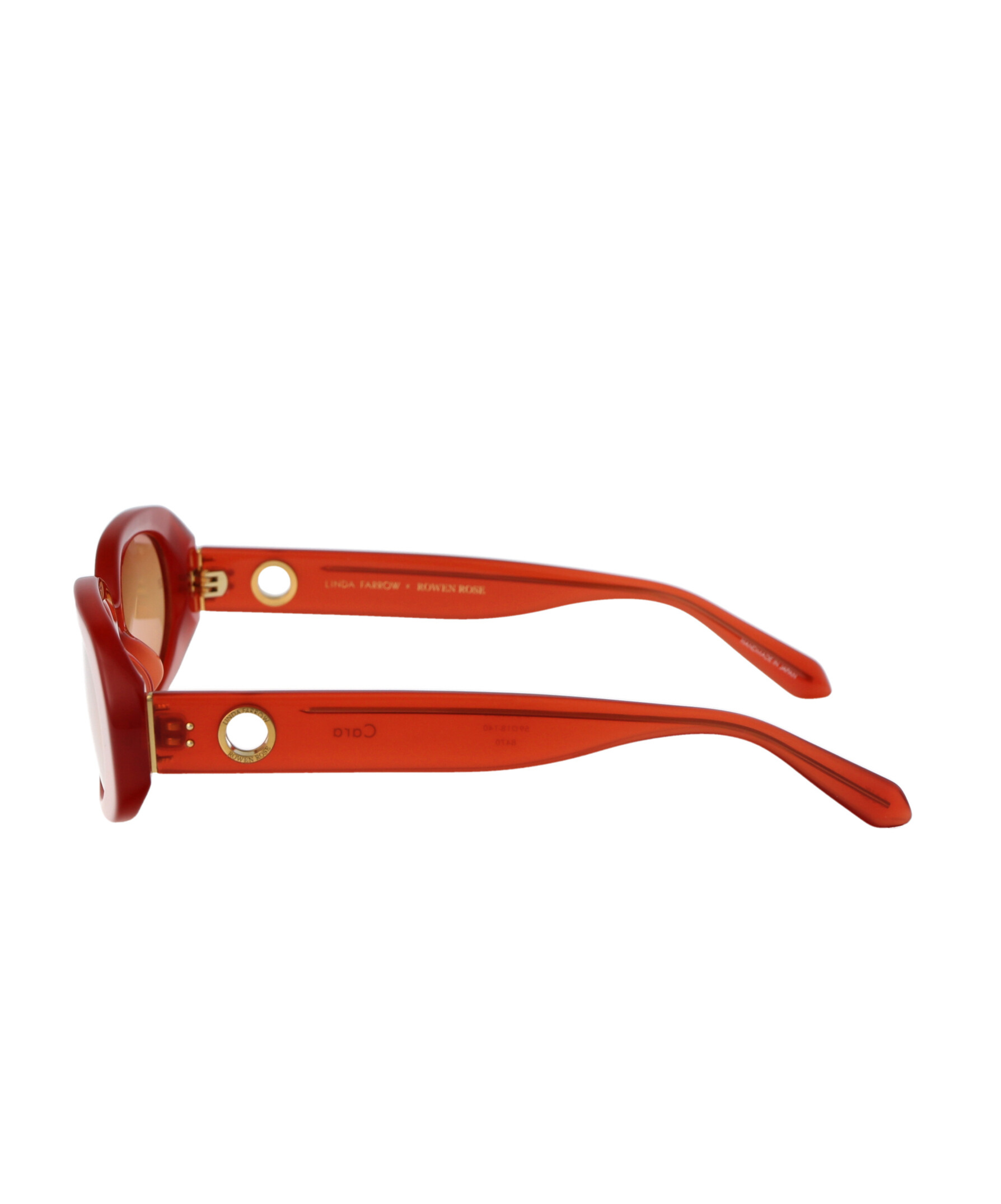 Linda Farrow Cara Oval-frame Tinted Sunglasses