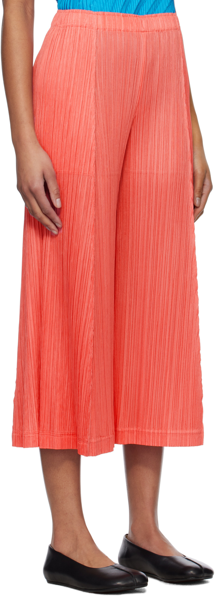 ISSEY MIYAKE ELASTIC WAIST CASUAL PANTS