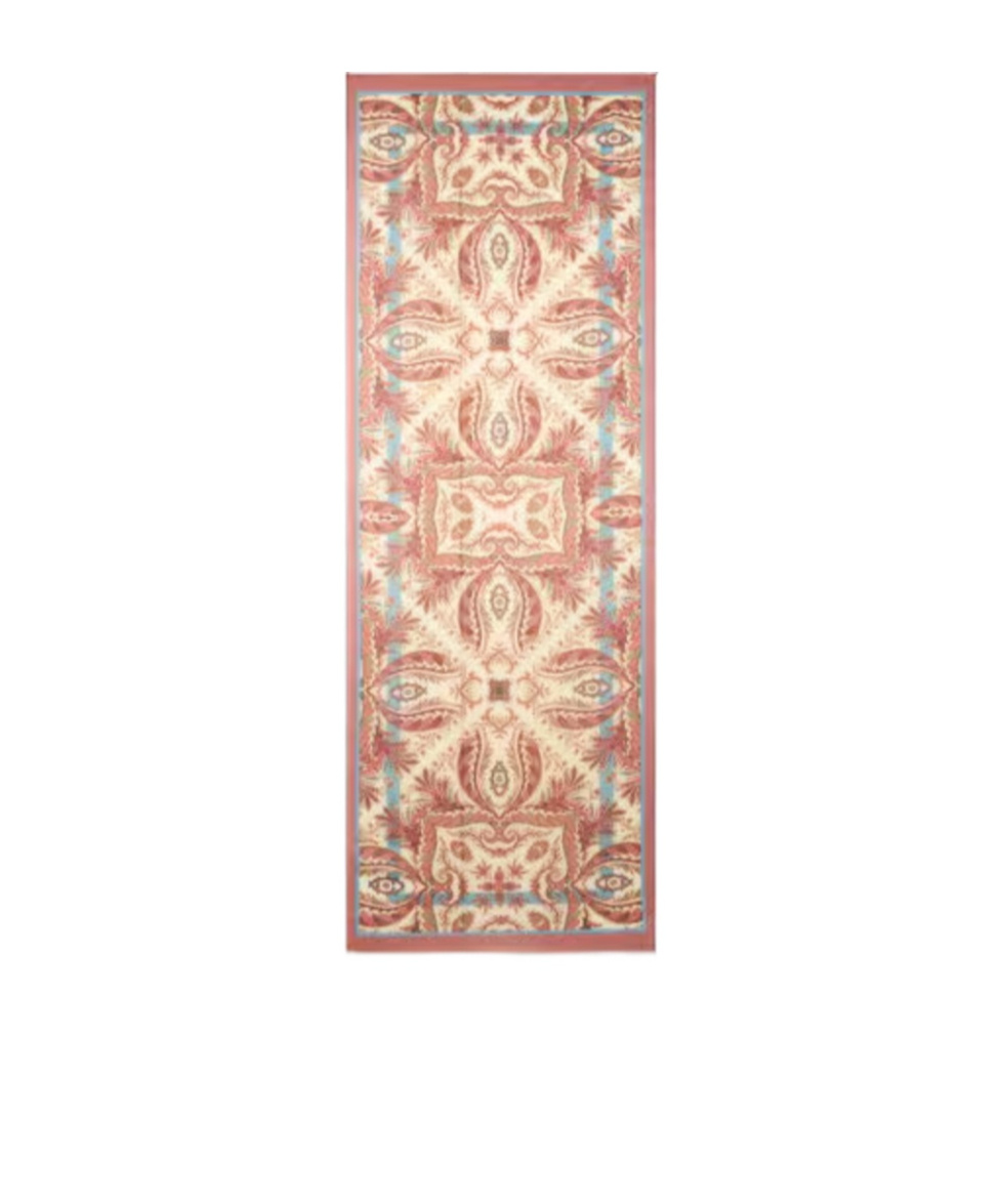 Etro Wool And Cashmere Scarf With Placed Print In Multi