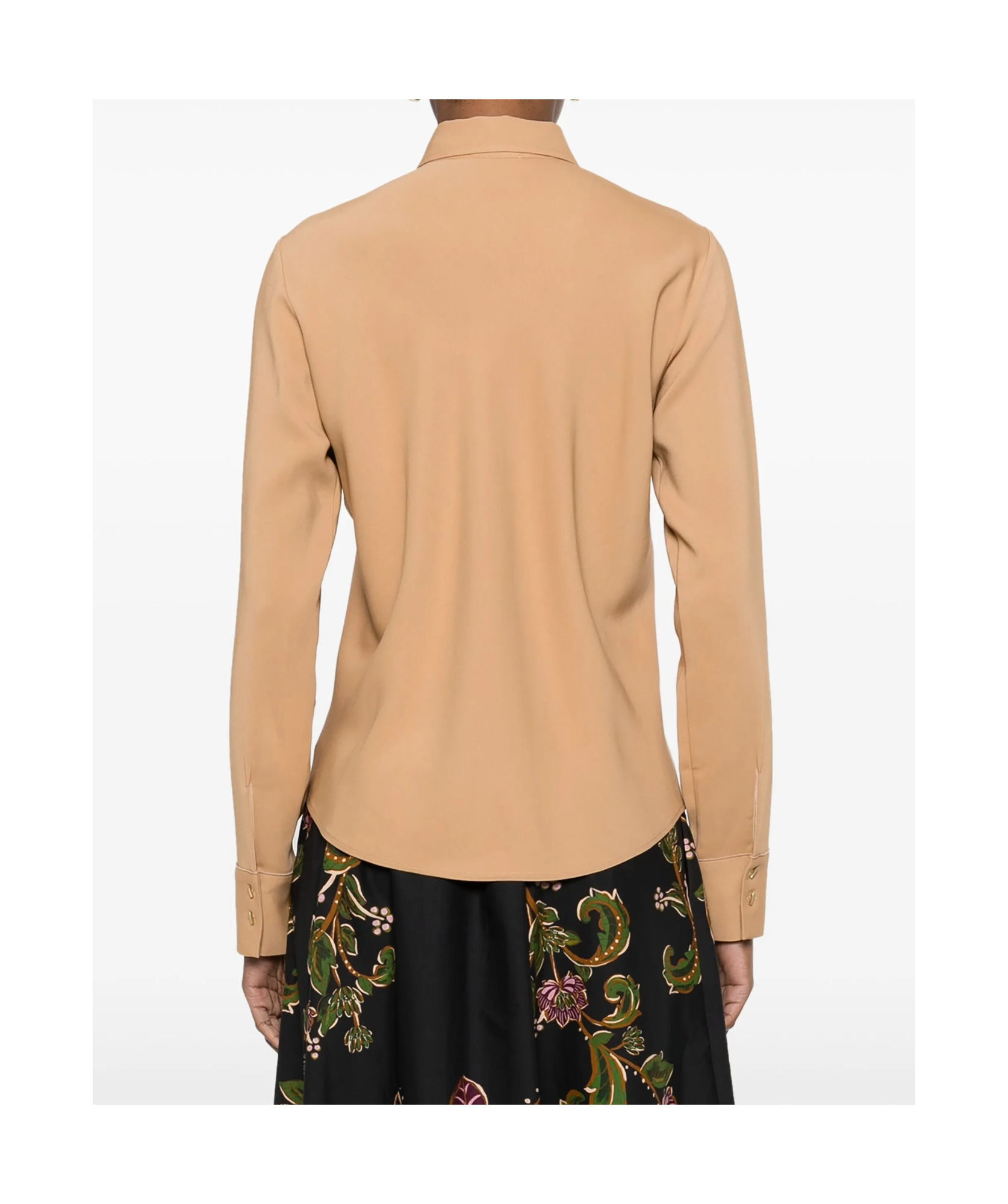 FORTE FORTE STRETCH CADY CREPE SHIRT