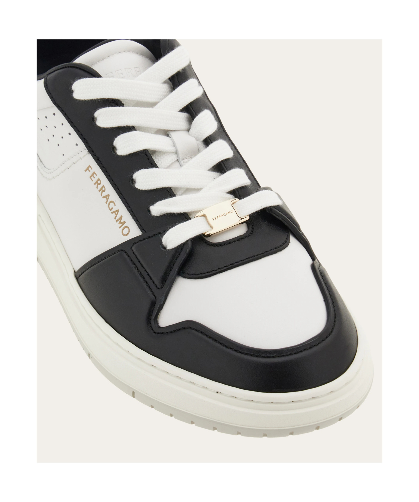 Ferragamo Dennis Low-top Sneakers In White
