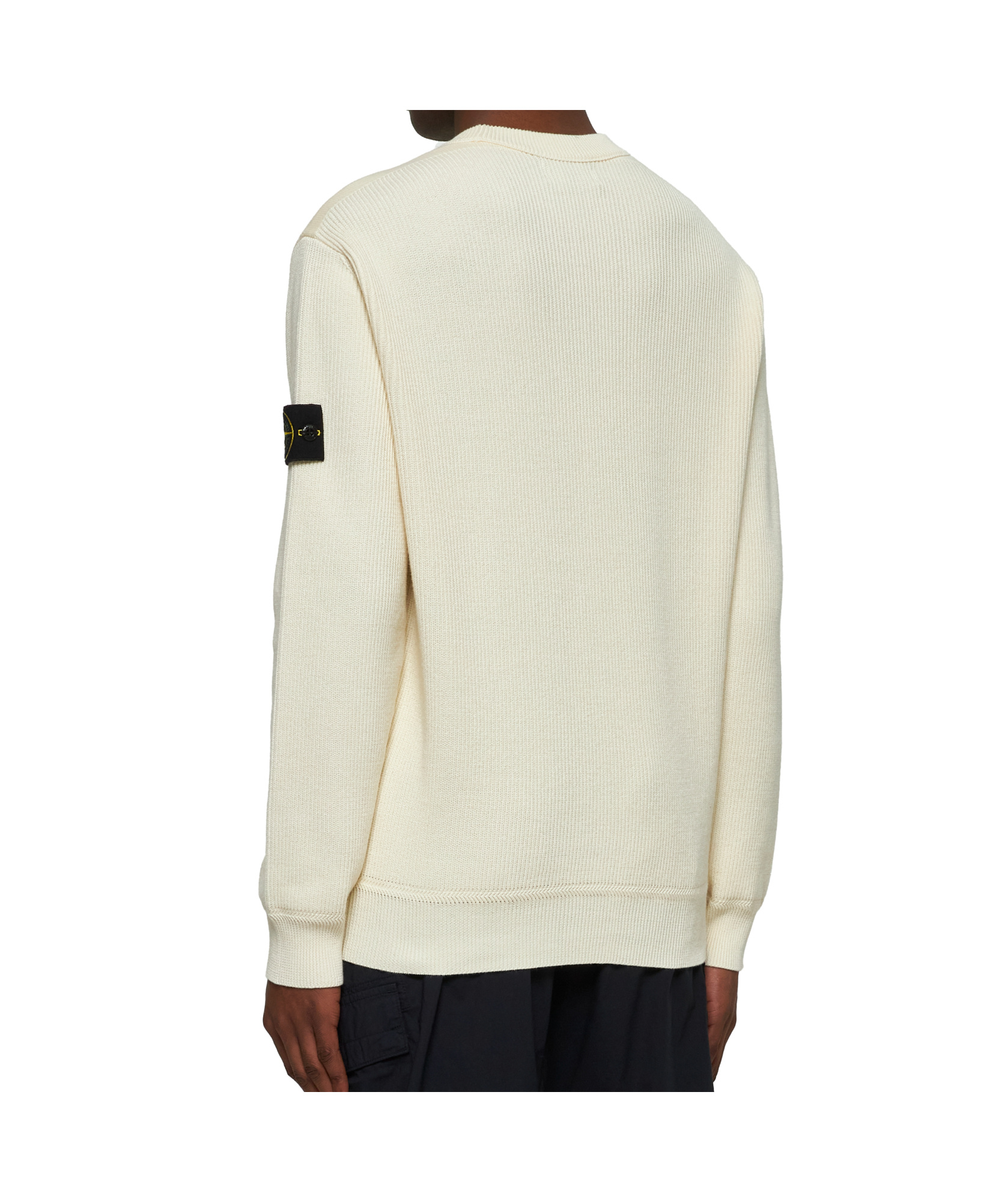 Stone Island Crewneck Sweatshirt In Nude