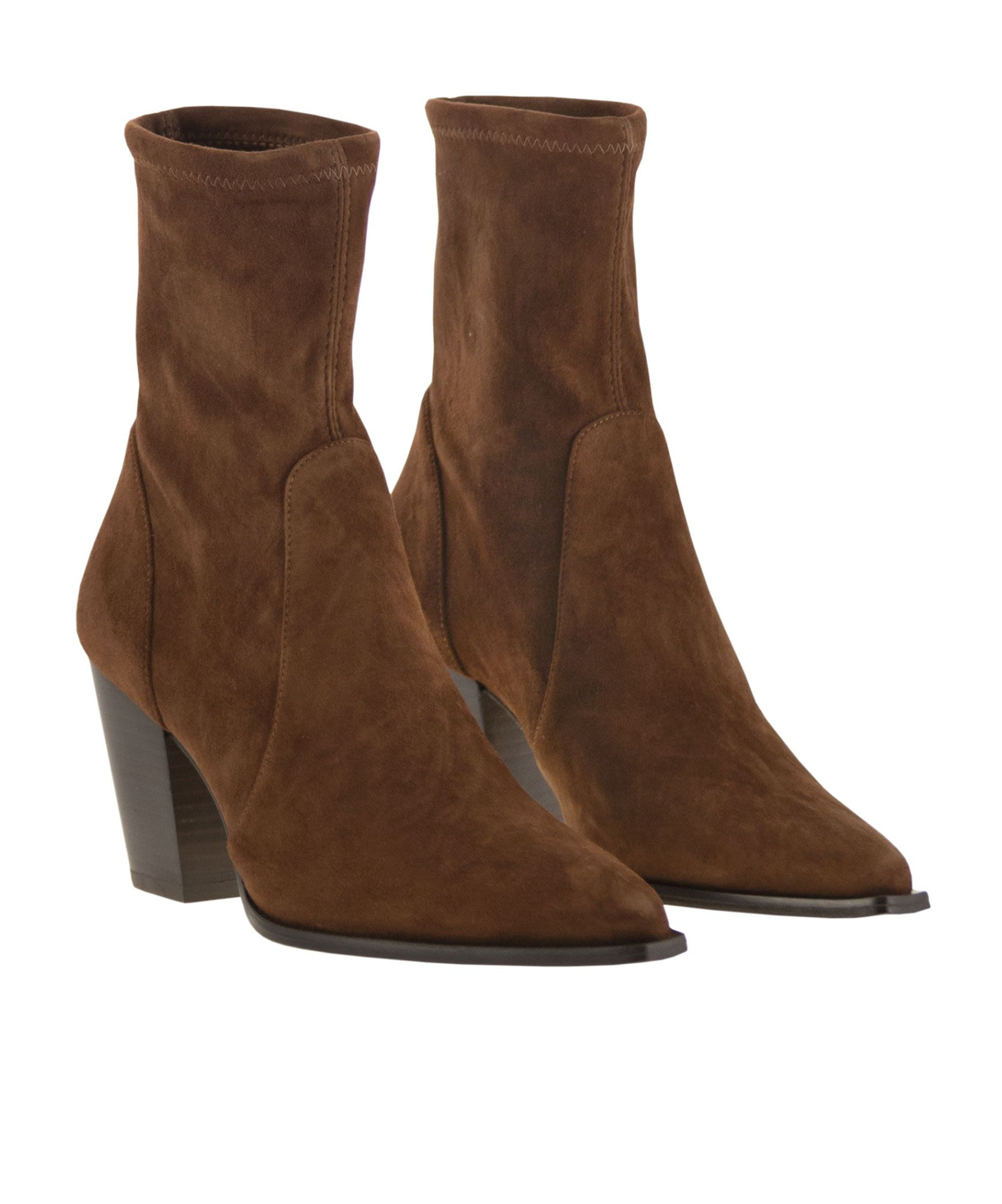 Stuart Weitzman Jolene - Suede Ankle Boots In Brown