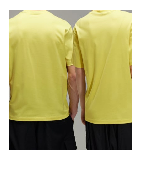Y-3 Regular Short Sleeve Tee In Yellow