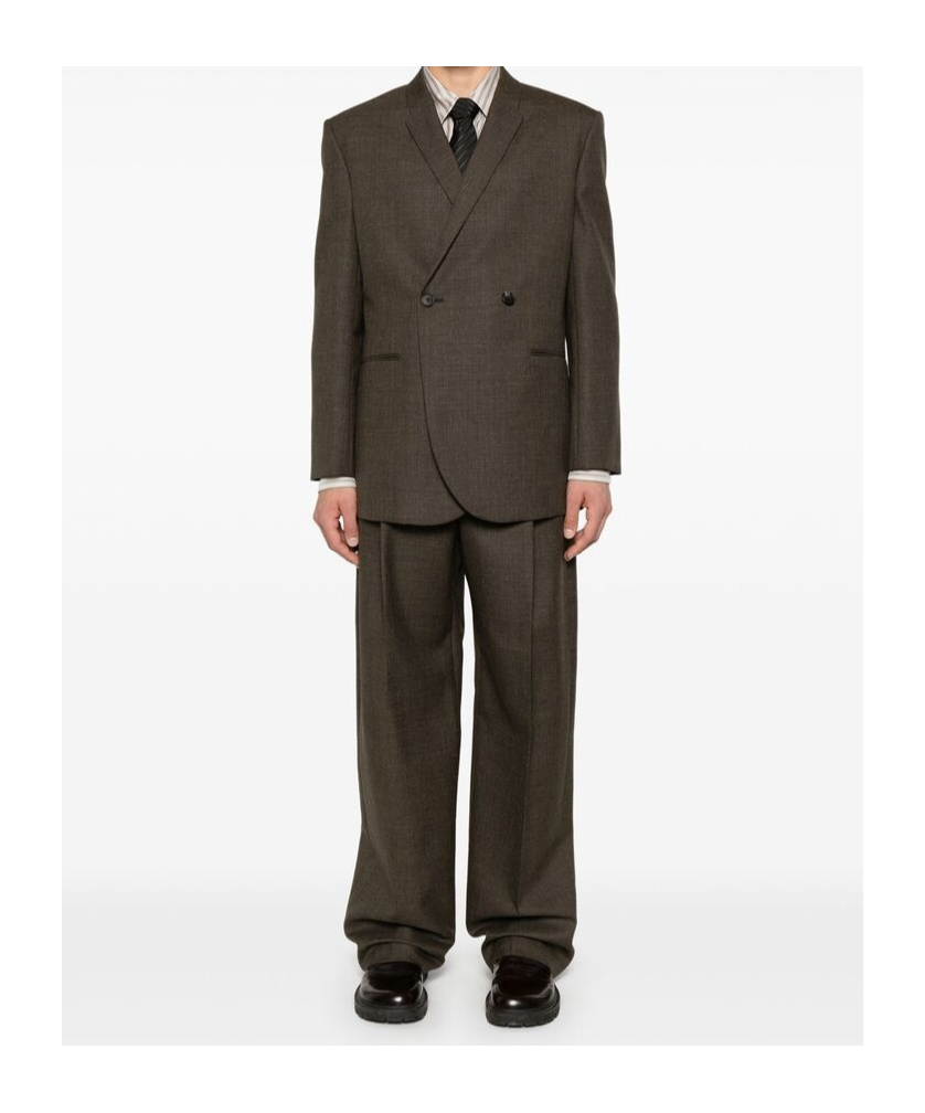 The Row Long-sleeved Suit Coat In Brown