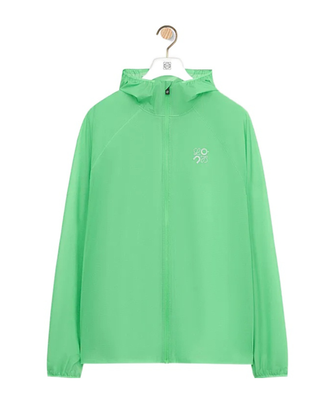 Loewe Ultra Jacket In Technical Shell In Green