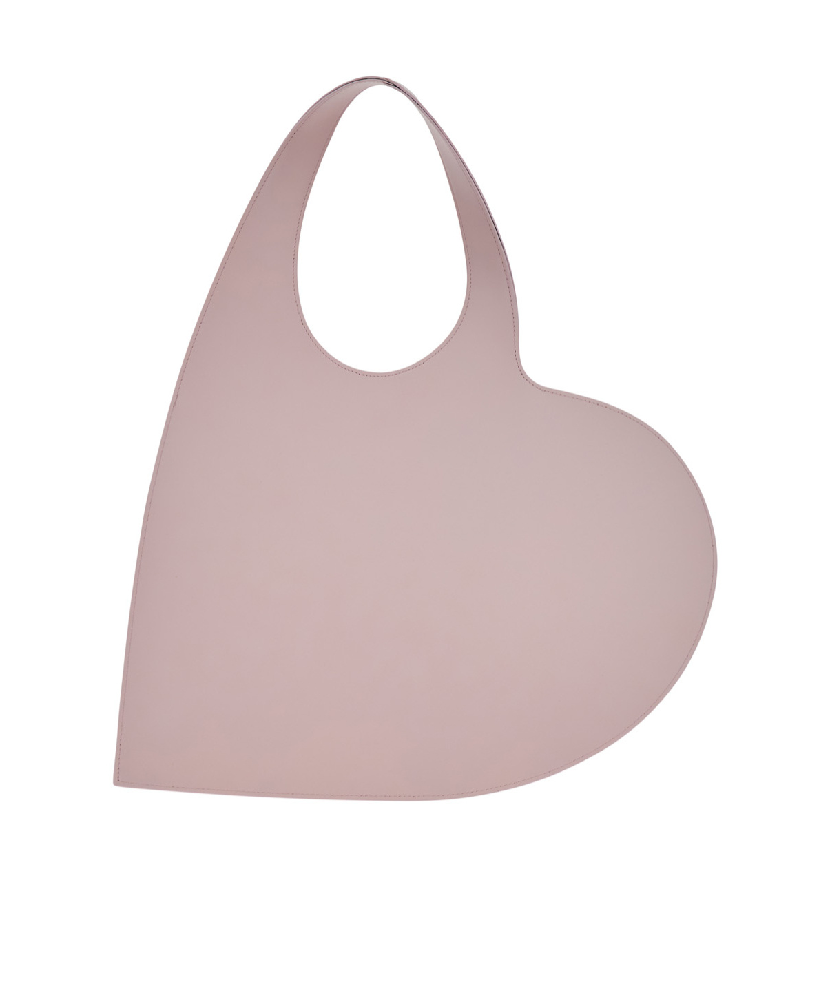 Coperni 'heart' Pink Shoulder Bag With Logo Print In Nude