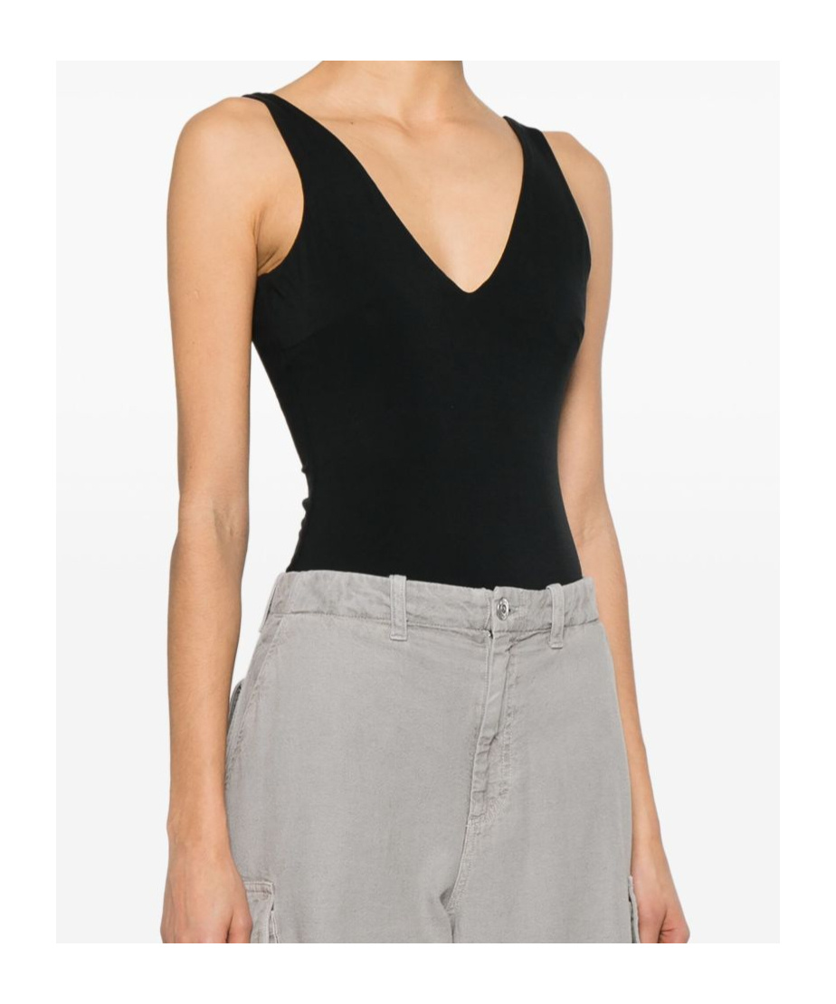 Entire Studios V-neck Bodysuit In Black