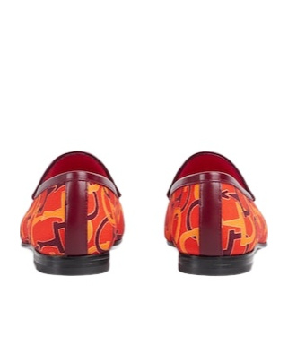 Gucci Jordaan Loafers In Orange
