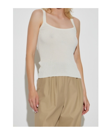 Max Mara Sleeveless Vest In White