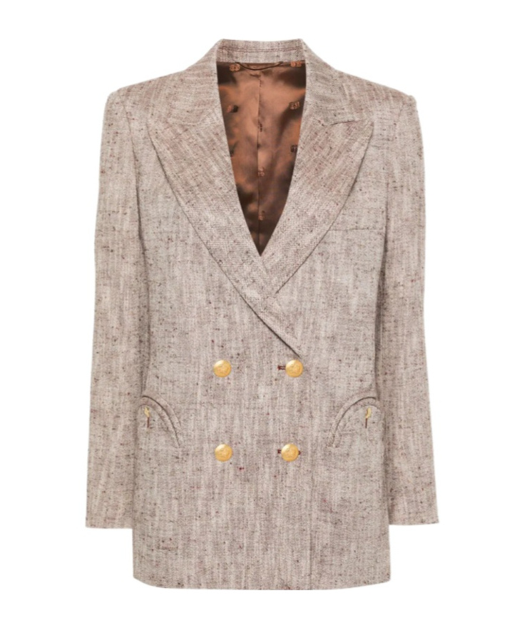 Blazé Milano Everynight Double-breasted Blazer In Nude