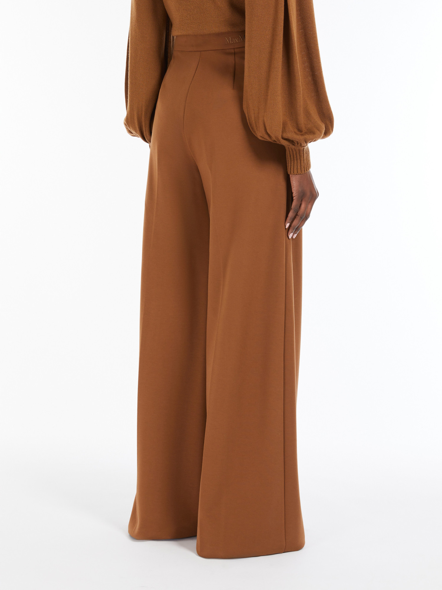 Max Mara Knitted Trousers In Brown