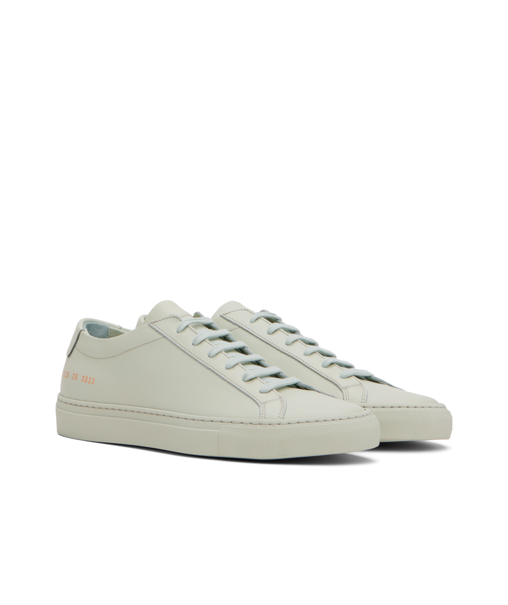 Common Projects Green Original Achilles Low Sneakers In Gray