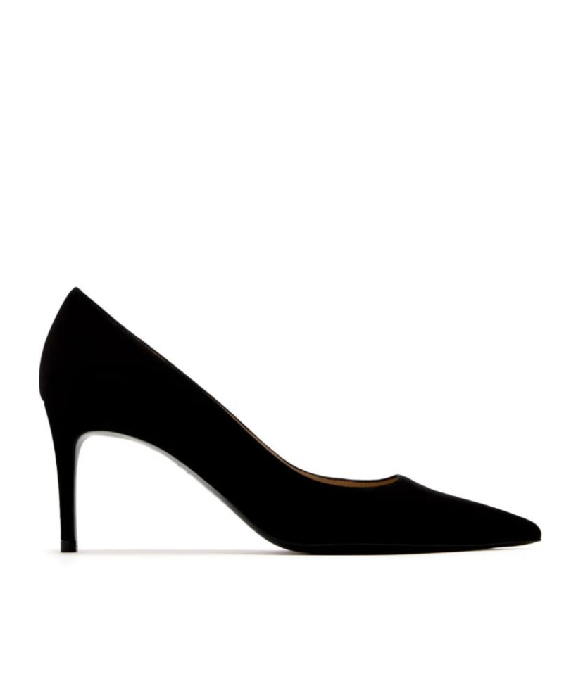 Stuart Weitzman Stuart Power Suede Pumps In Black