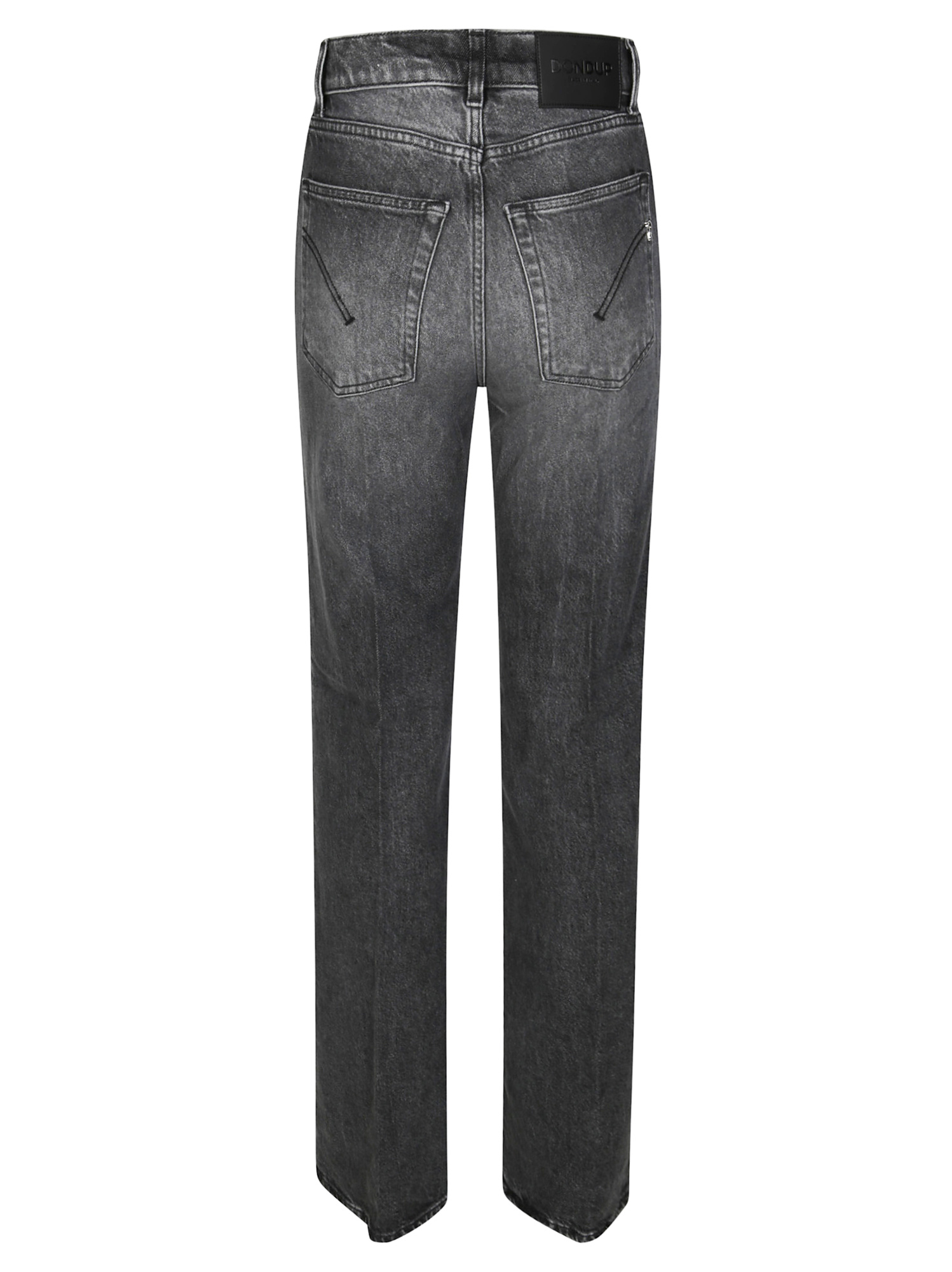 Dondup Wide-leg Jeans In Black