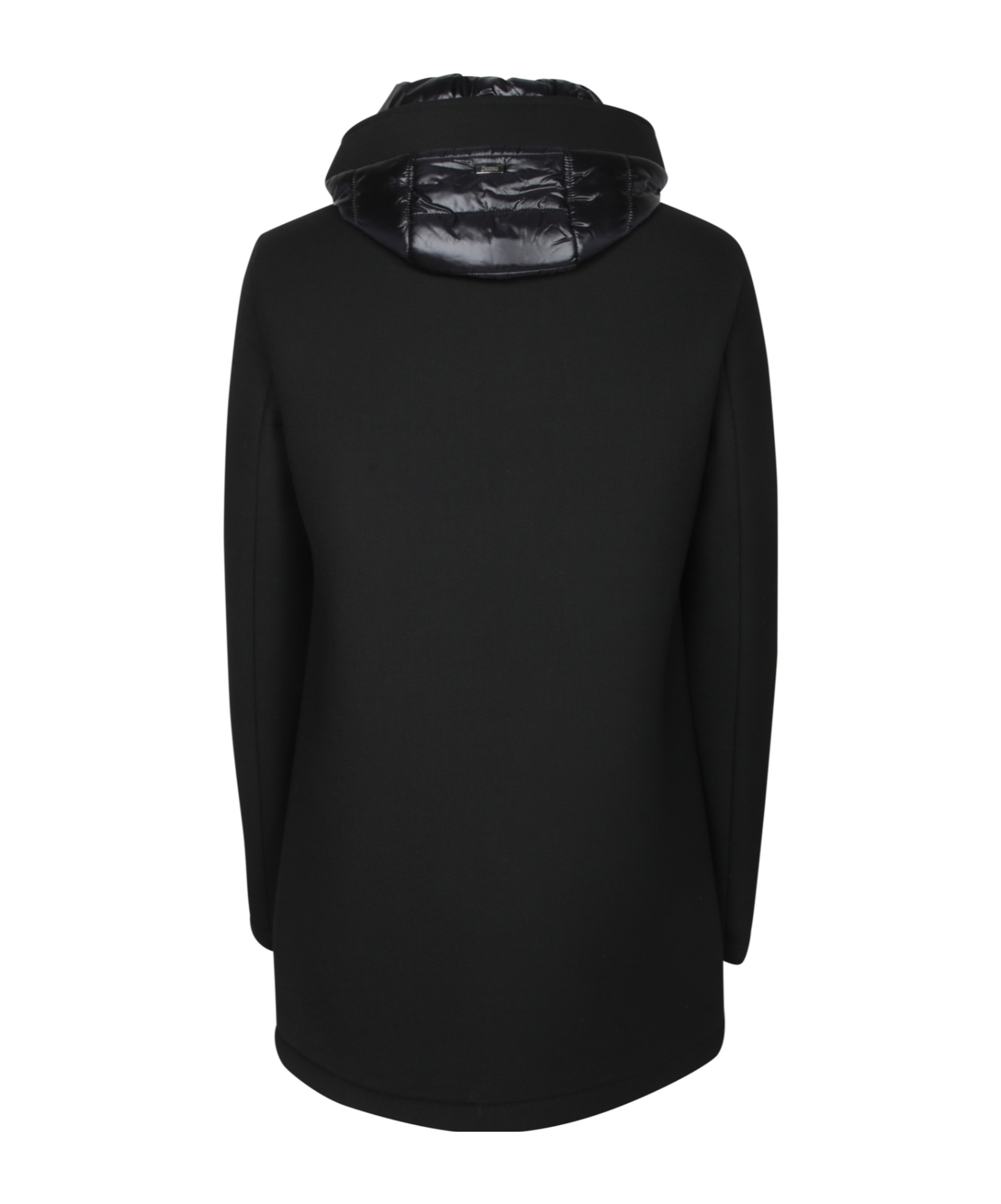Herno Long Sleeve Hooded Jacket In Black