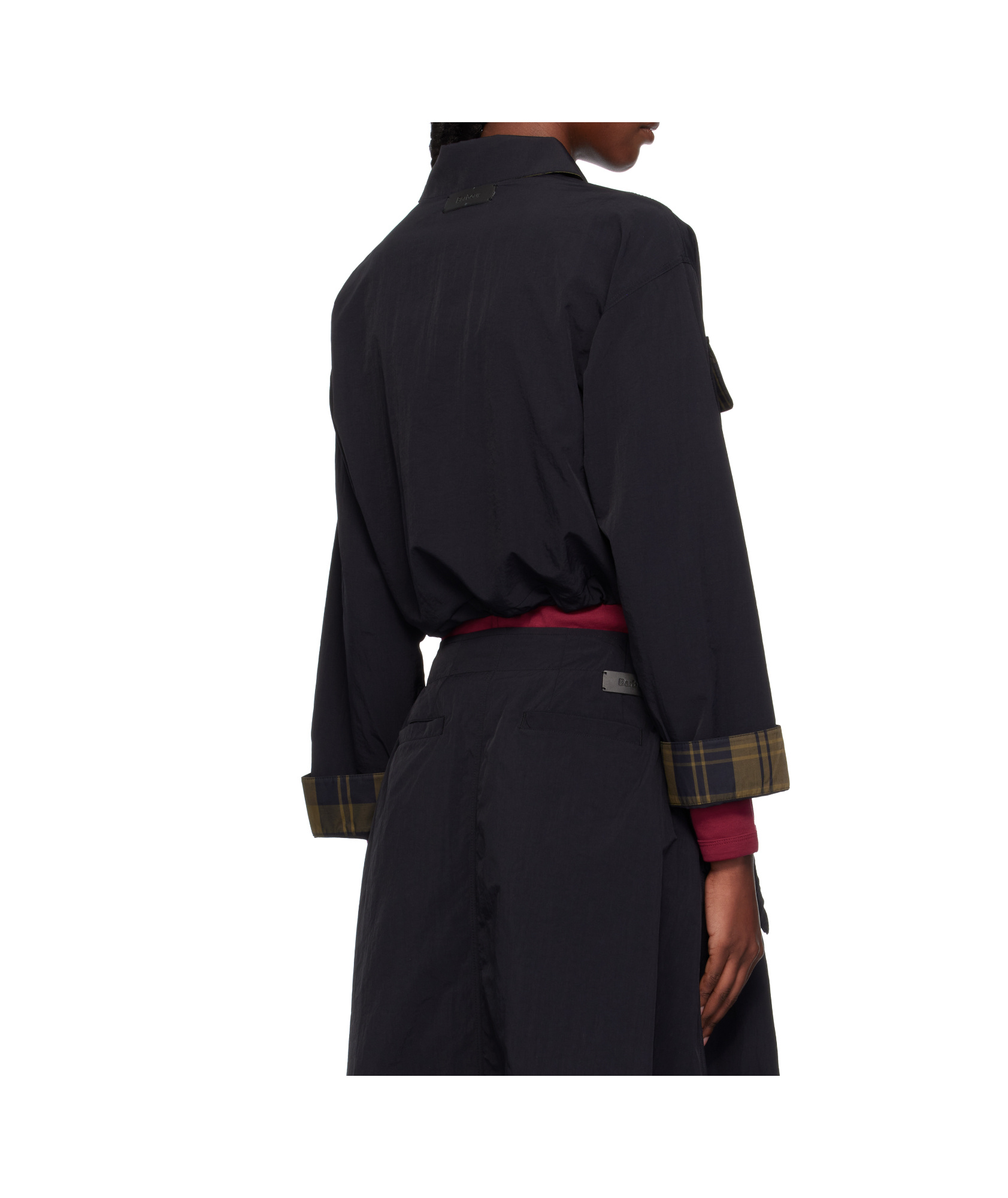 Barbour Klara Cropped Shirt In Black