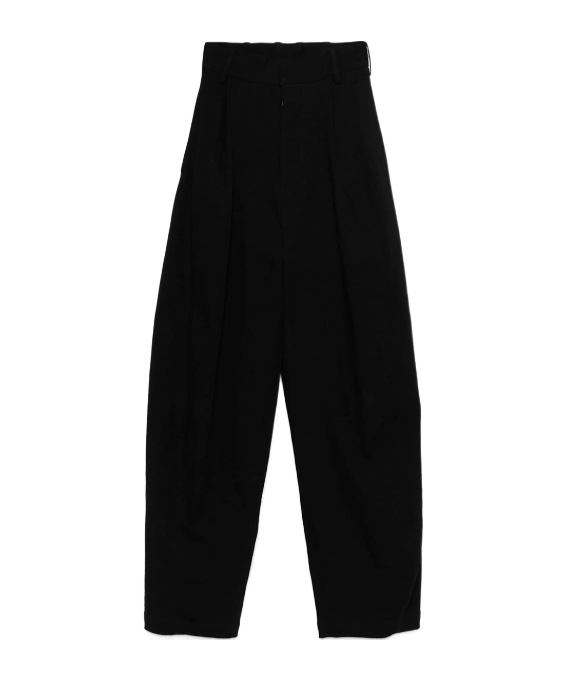 Uma Wang Belt Loop Casual Pants In Black
