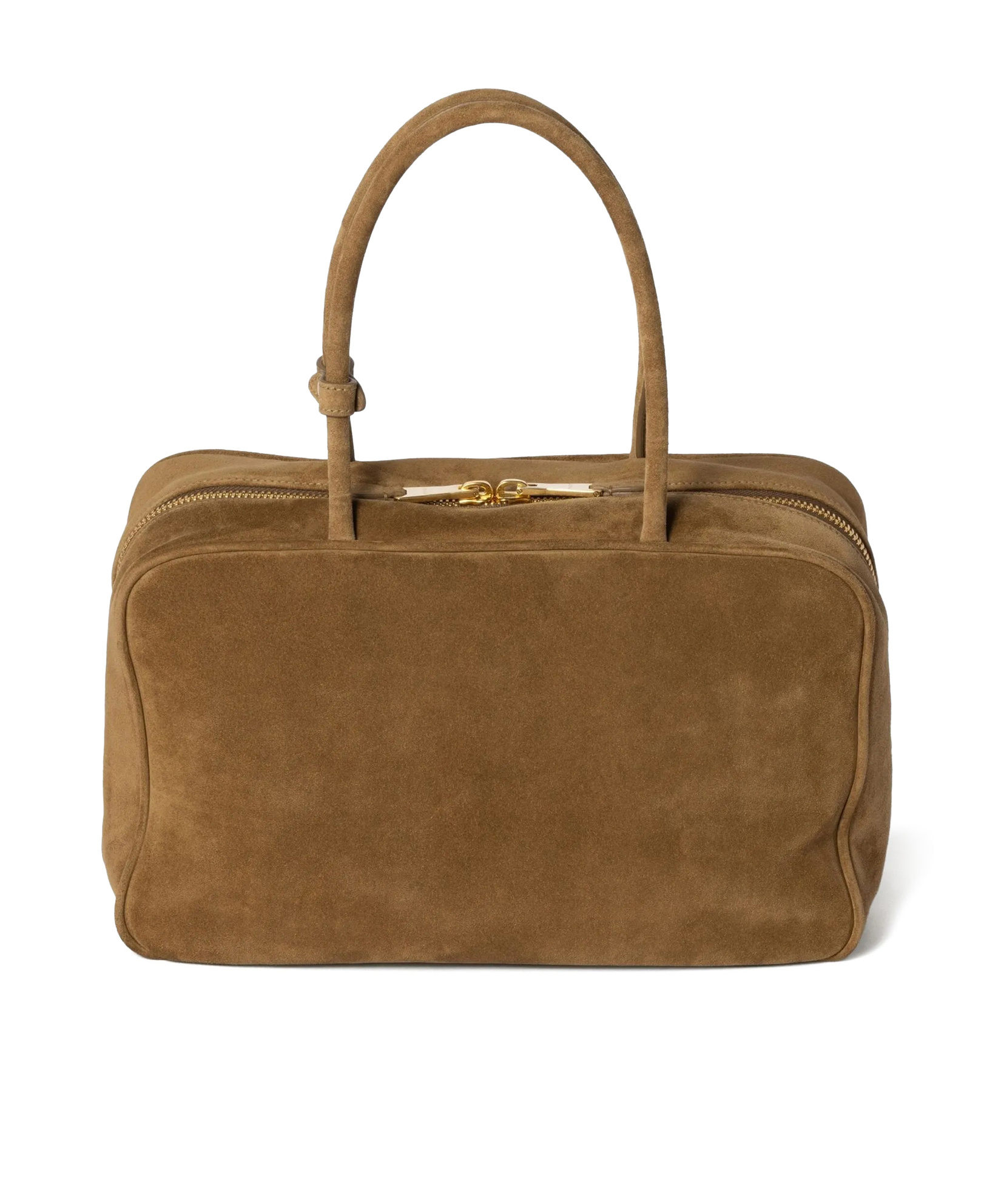 Miu Miu Suede Beau Top-handle Bag In Brown