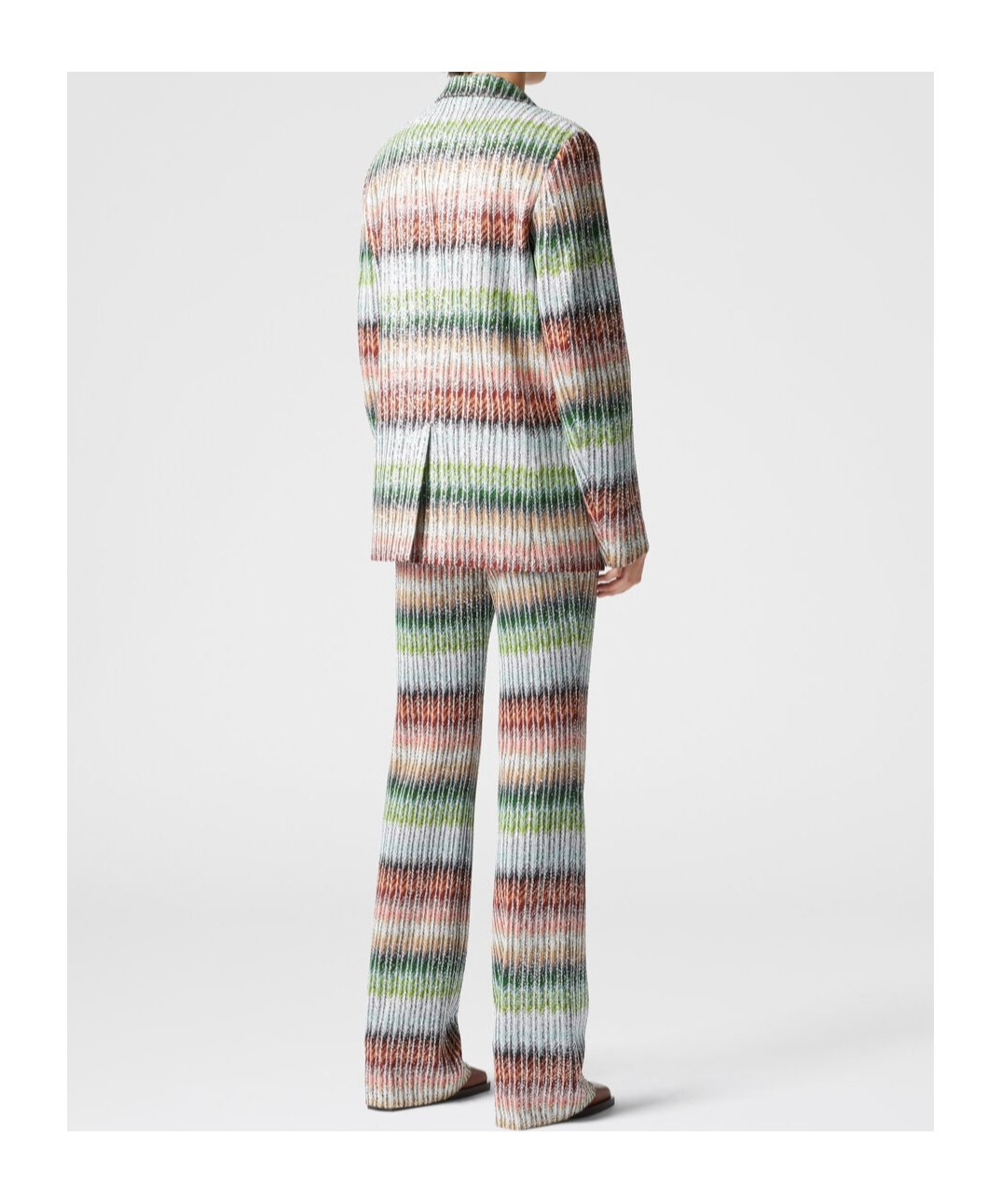 Shop Missoni Zigzag-woven Blazer In Multicolor