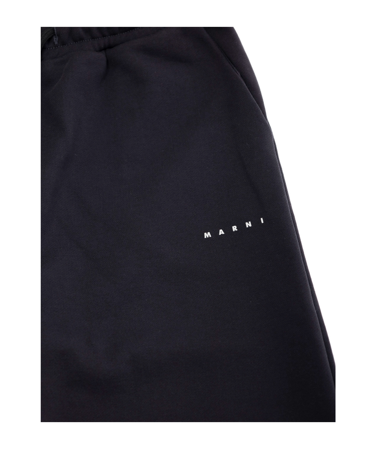 Marni Elastic Waist Casual Pants In Black