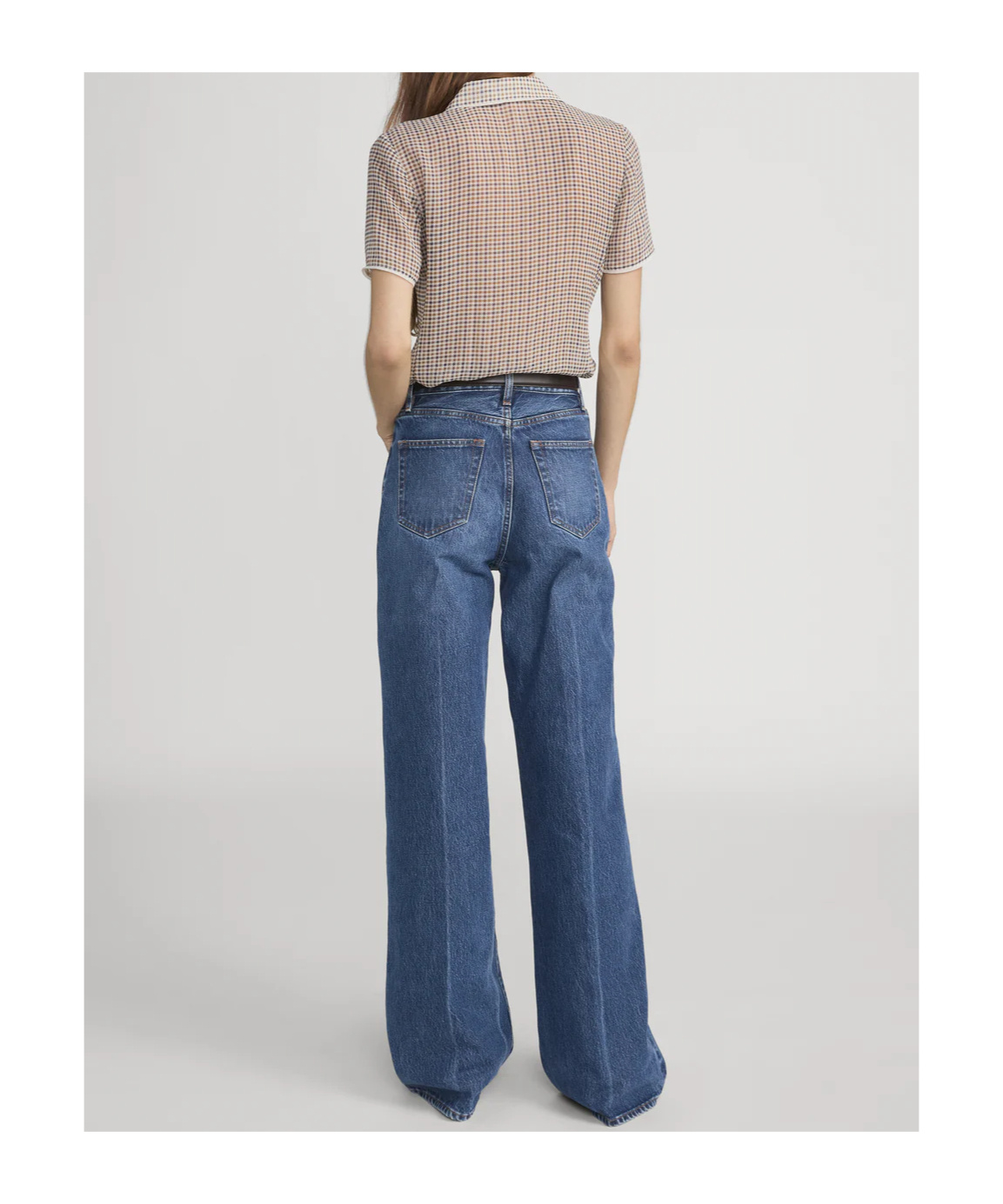 Frame High-waisted Wide-leg Jeans In Blue