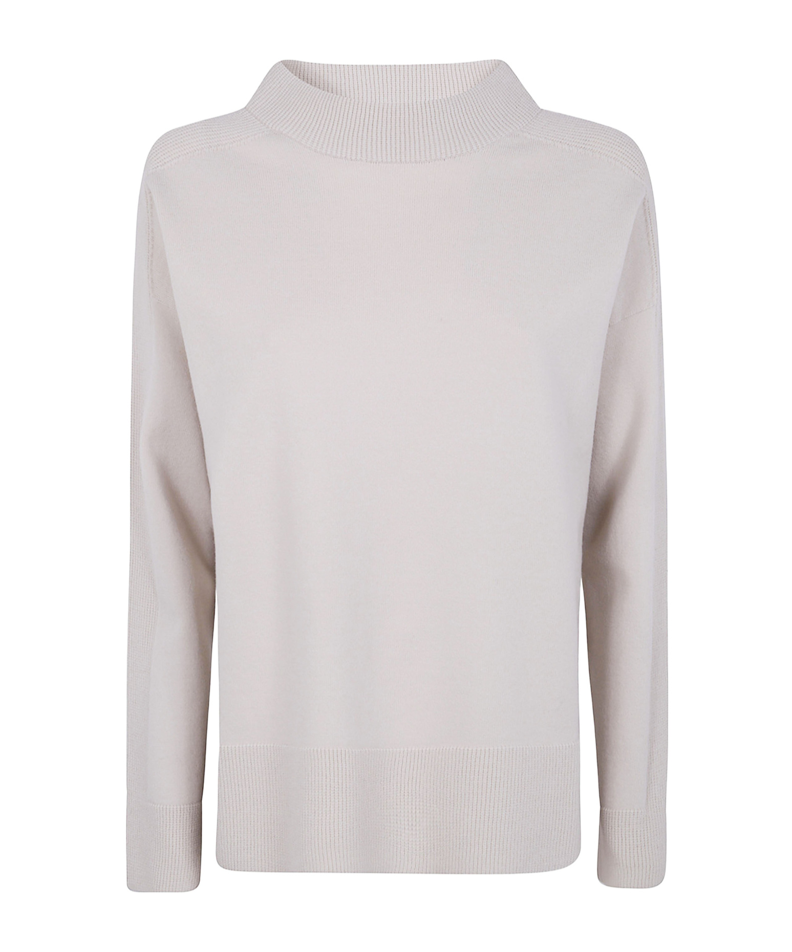 D Exterior Turtleneck Wool Sweater In Gray