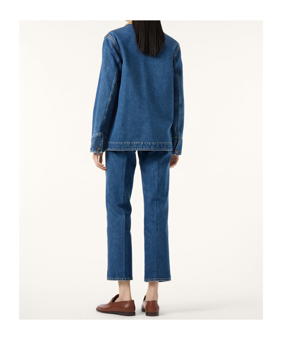 Loro Piana Dean Corduroy-trimmed Denim Jacket In Blue