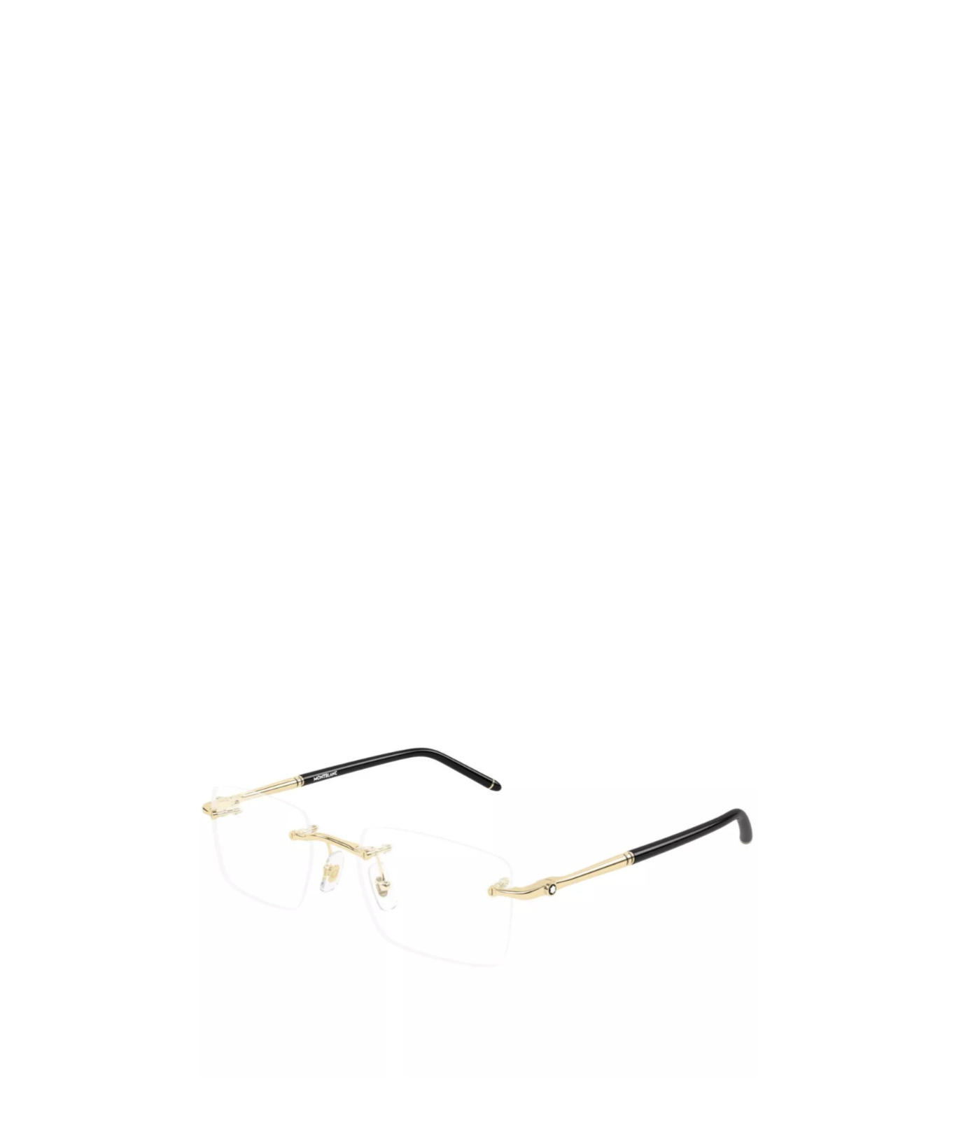 Montblanc Rectangle Glasses In Gold