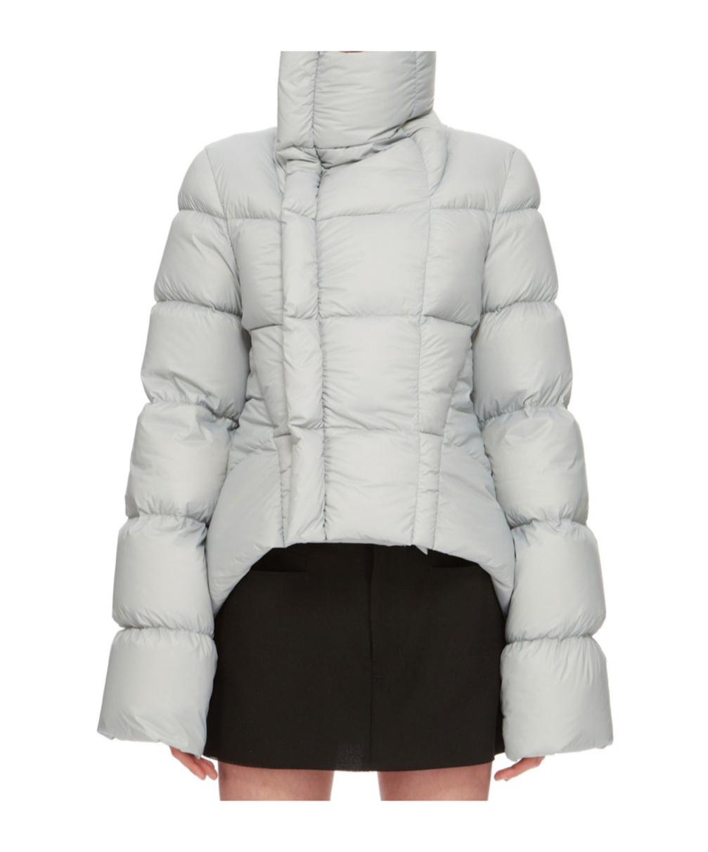 Rick Owens Blue Porterville Naska Down Jacket In Gray