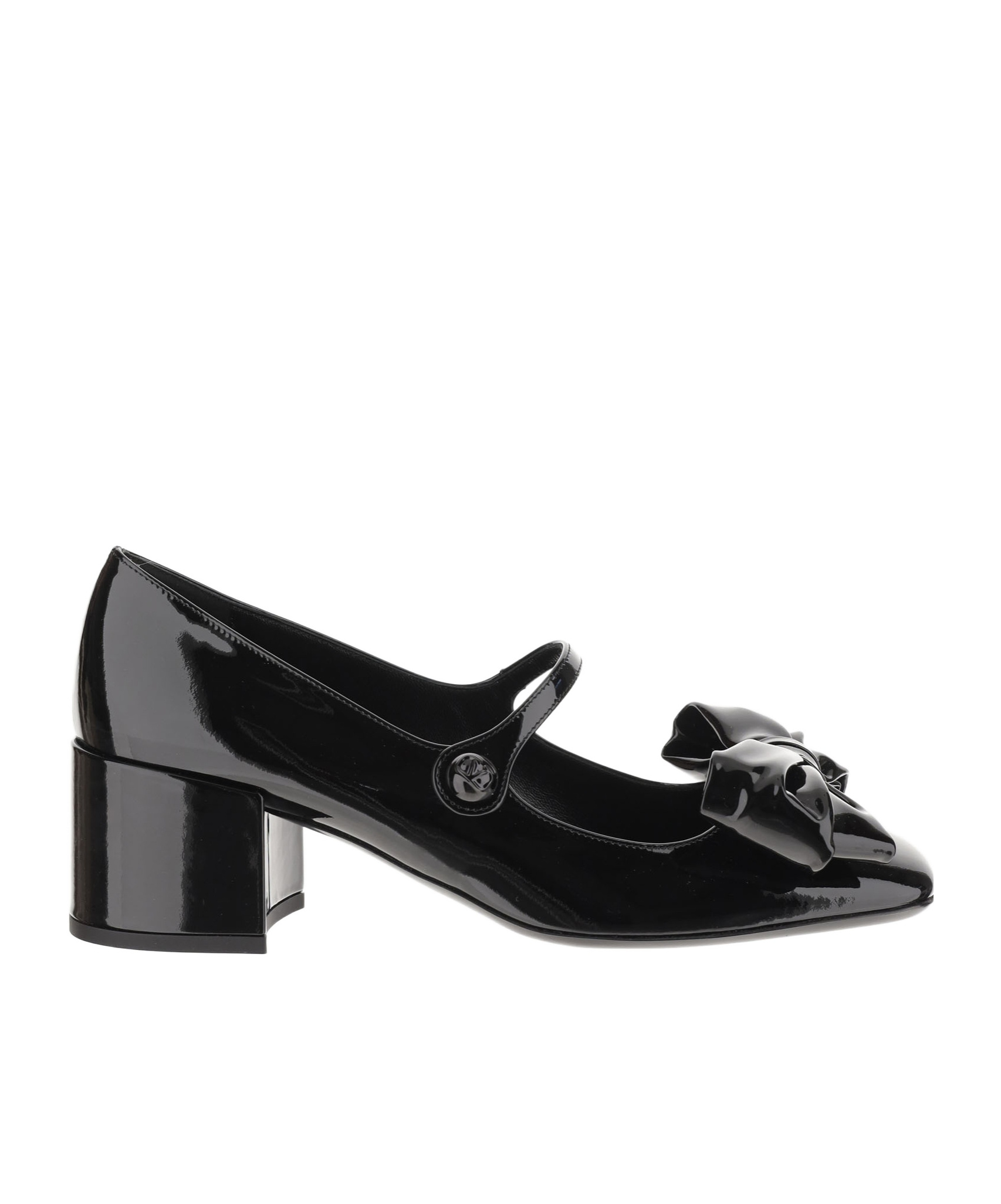 Valentino Bowjane Patent Leather Mary Jane Pumps In Black