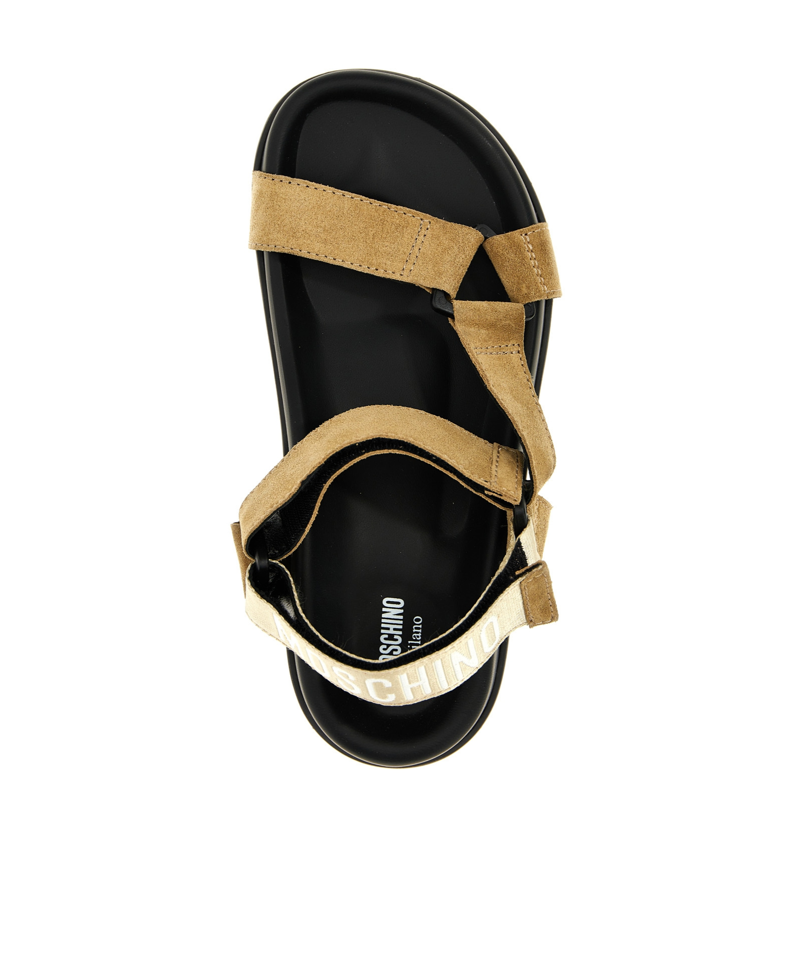 MOSCHINO MOSCHINO TOUCH-STRAP FASTENED OPEN-TOE SANDALS