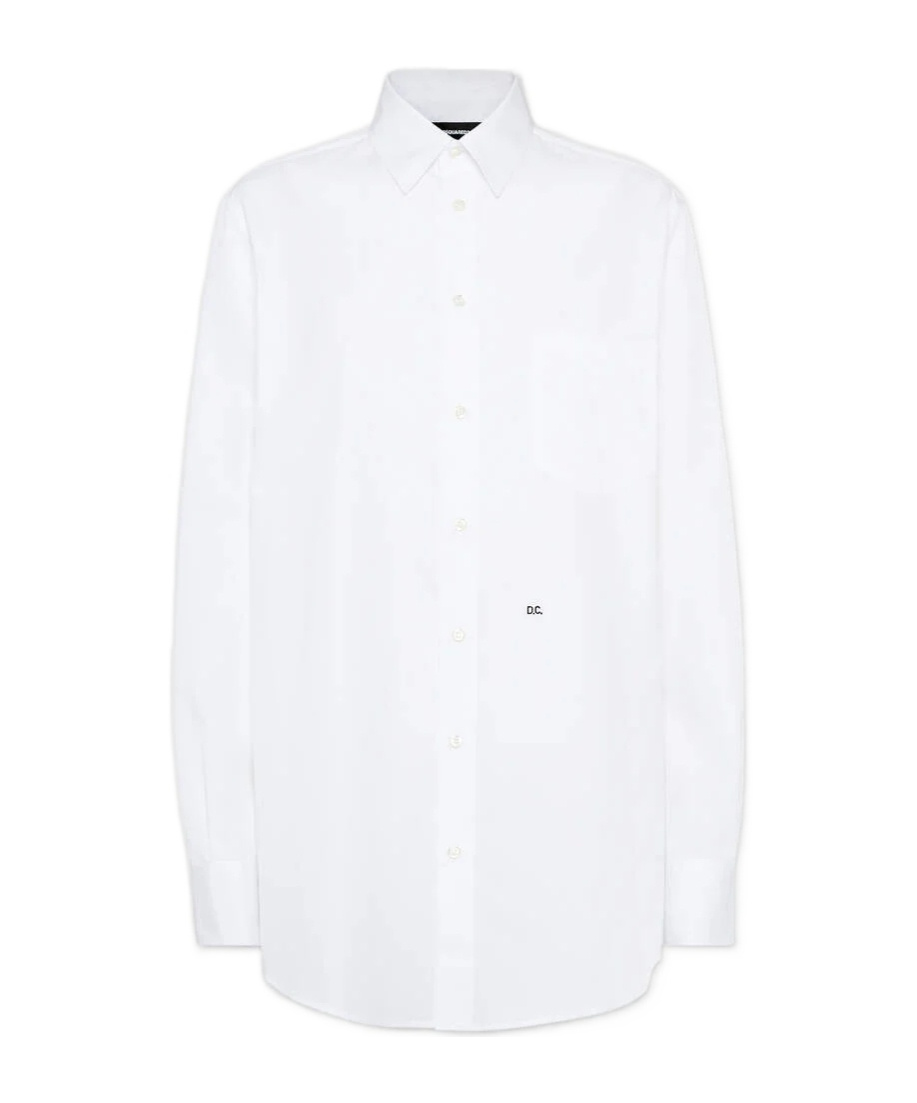 Dsquared2 Maxi Dean Shirt In White