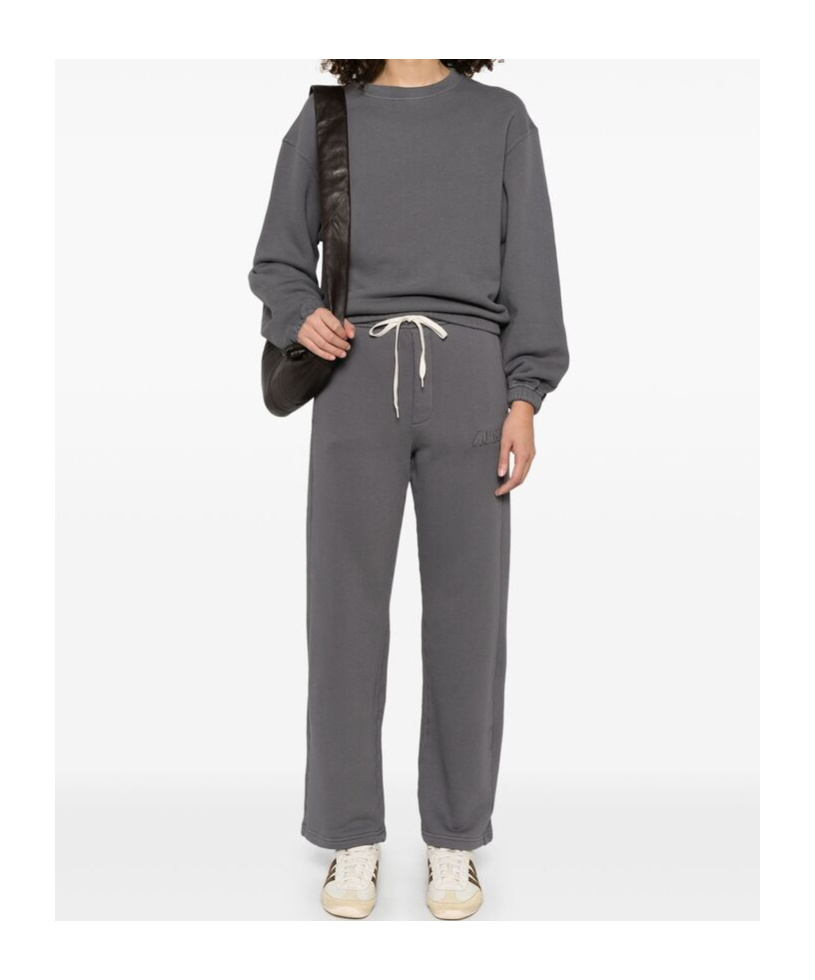 Shop Autry Jersey-texture Sweatshirt In Gray