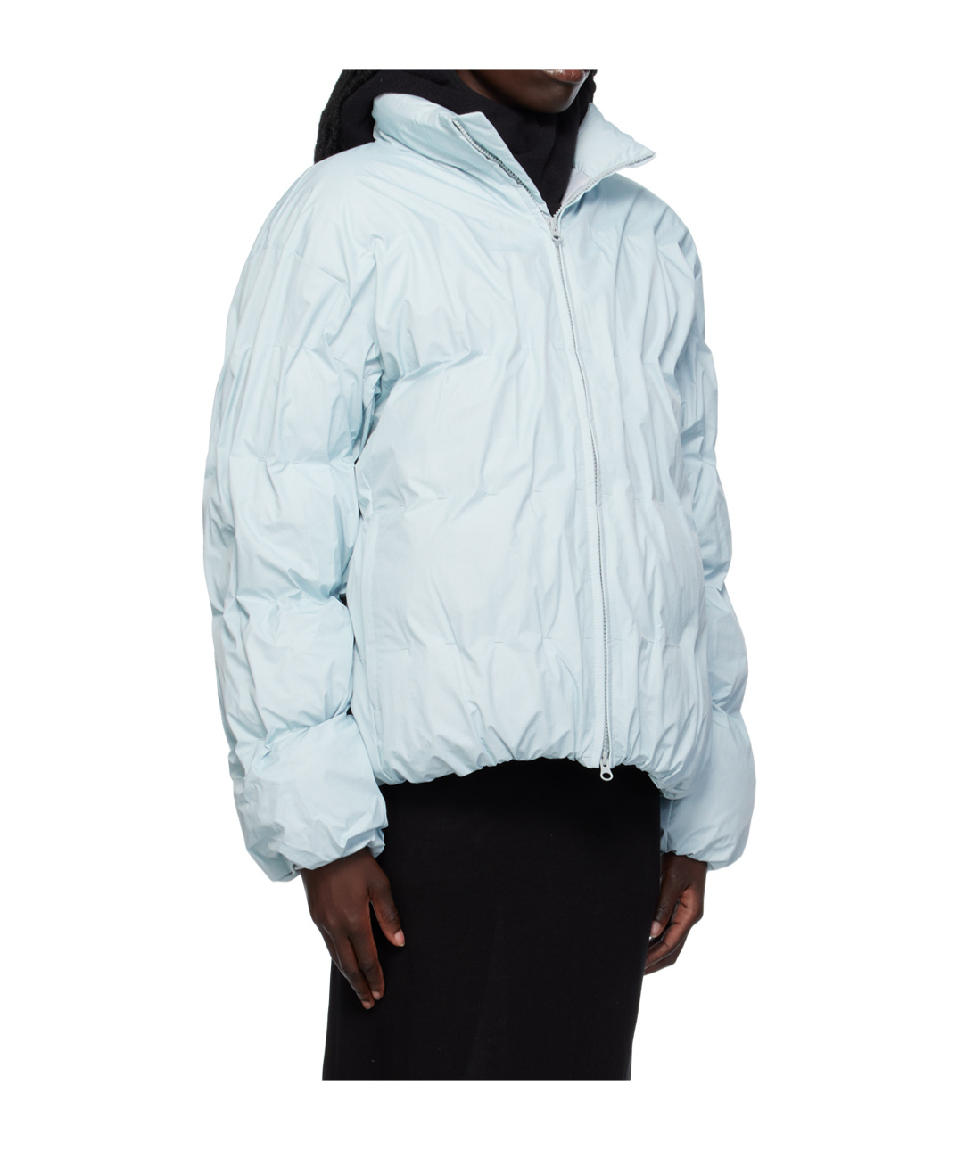 Post Archive Faction (paf) Ssense Exclusive Blue Down Jacket