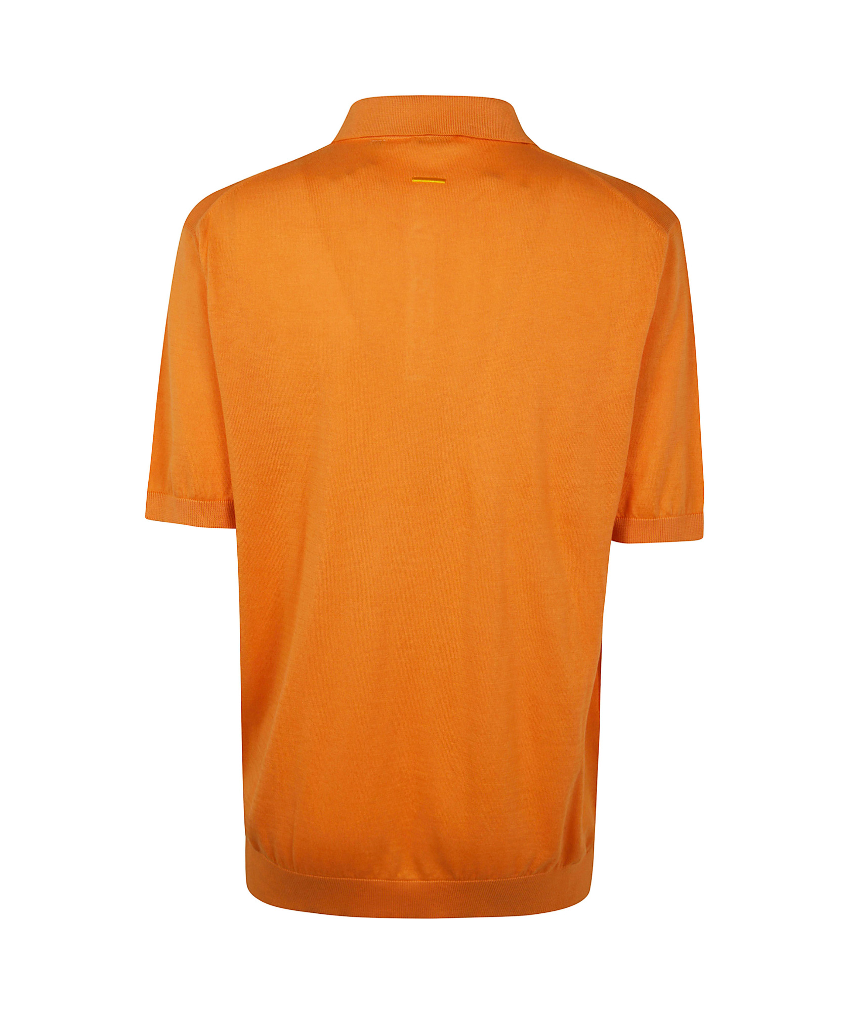 Shop Aspesi Cotton Polo Shirt In Orange