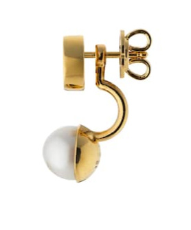 Gucci Blondie Resin Pearl Drop Earrings In White