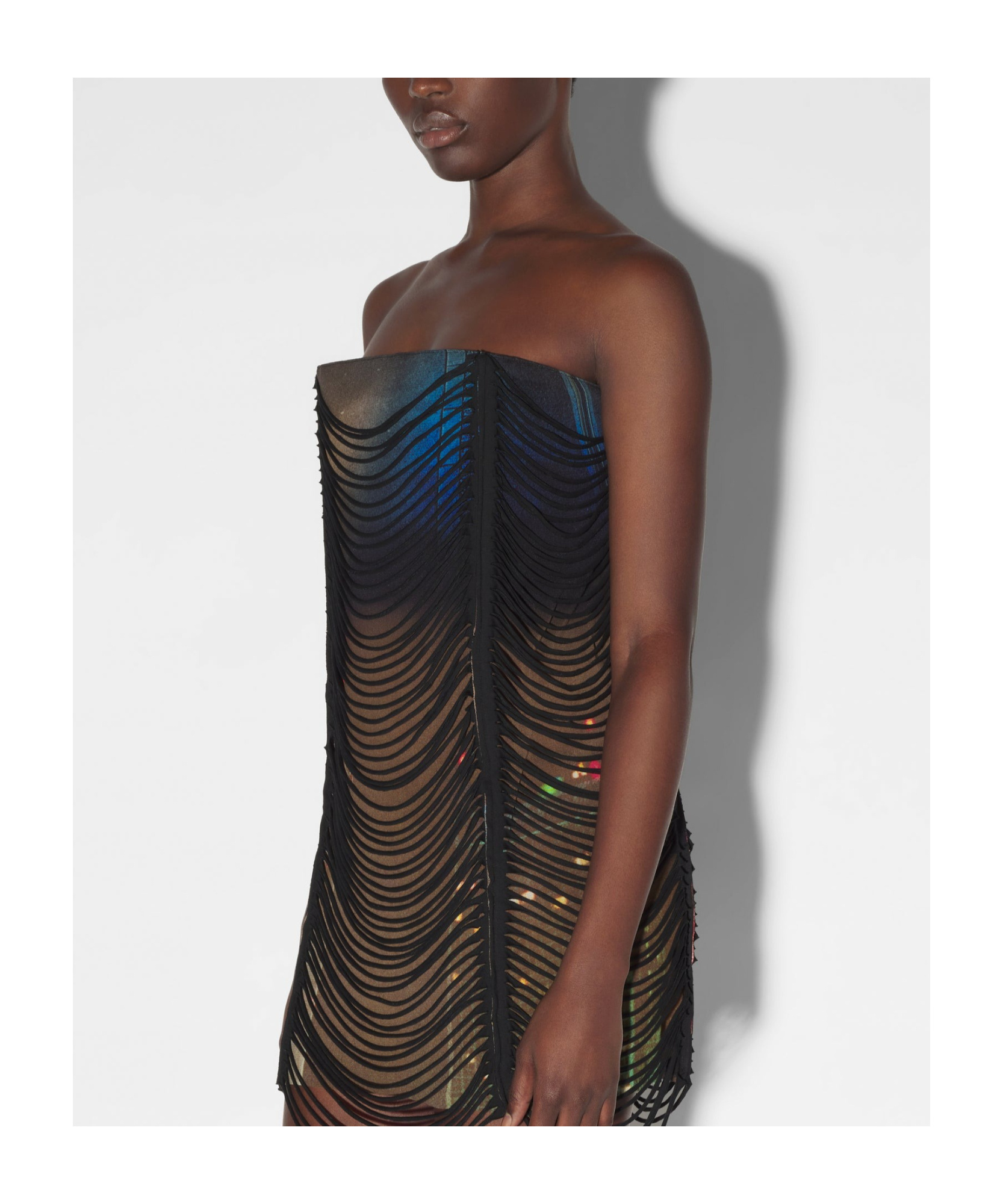 JEAN PAUL GAULTIER X SHAYNE OLIVER THE SLASHED CITY MINIDRESS