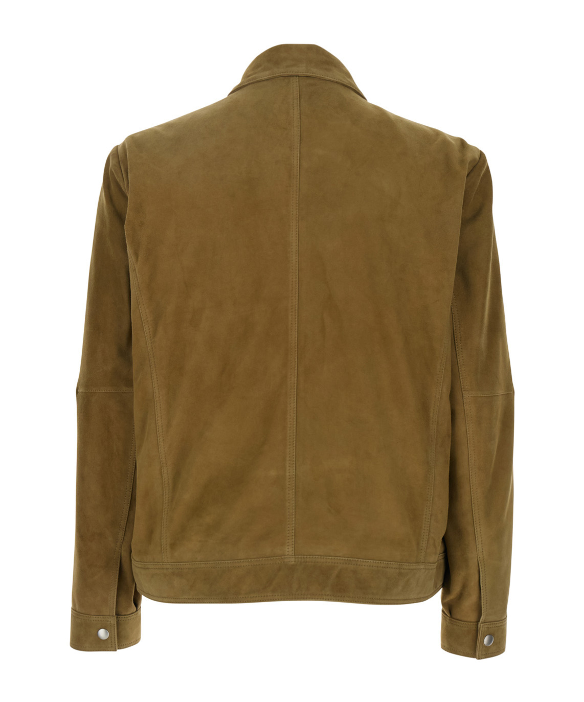 Arma Brown Jacket With Classic Collar And Zip Closure In Suede Man In Brown