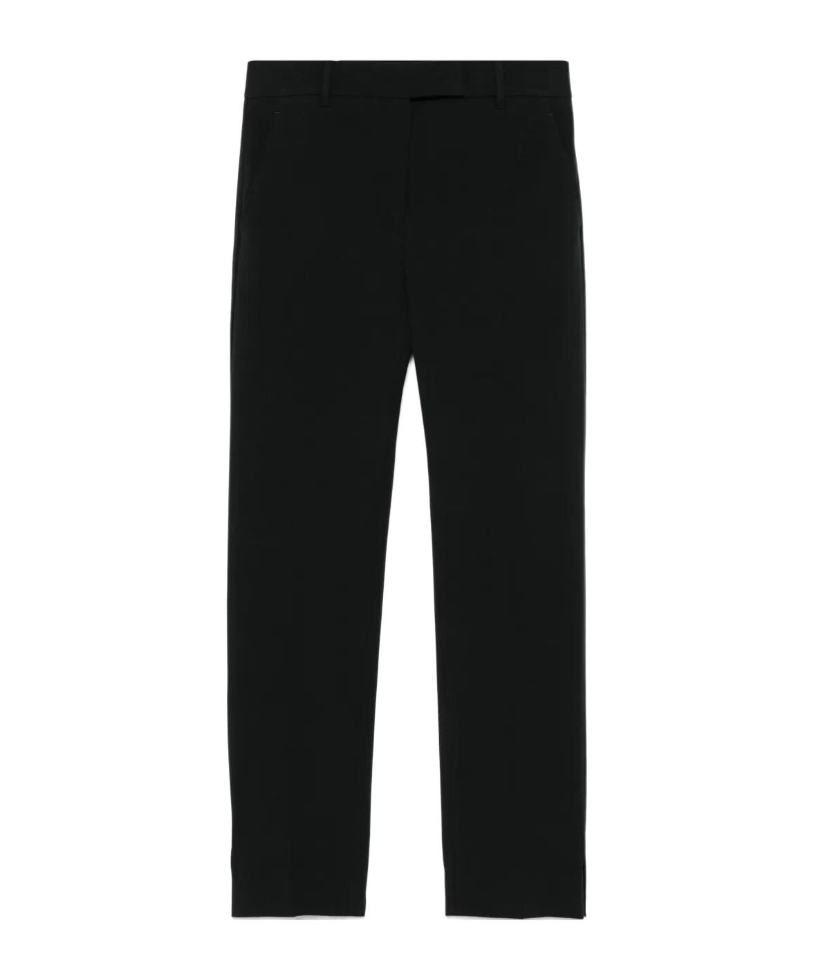 Incotex Contemporary Crop Trousers Pressed Crease In Black