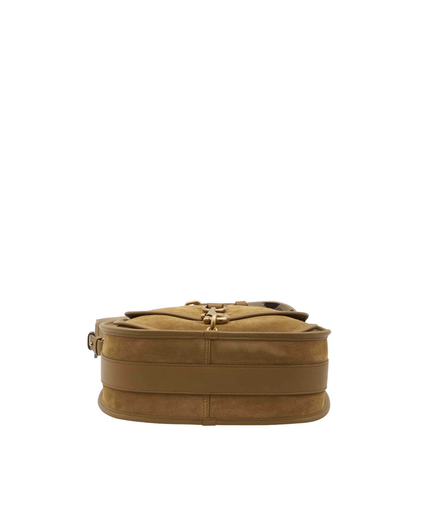 Burberry Medium B Clip Messenger Bag In Brown