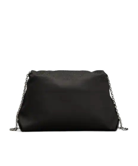 Roger Vivier Efflorescence Mini Bag In Satin In Black