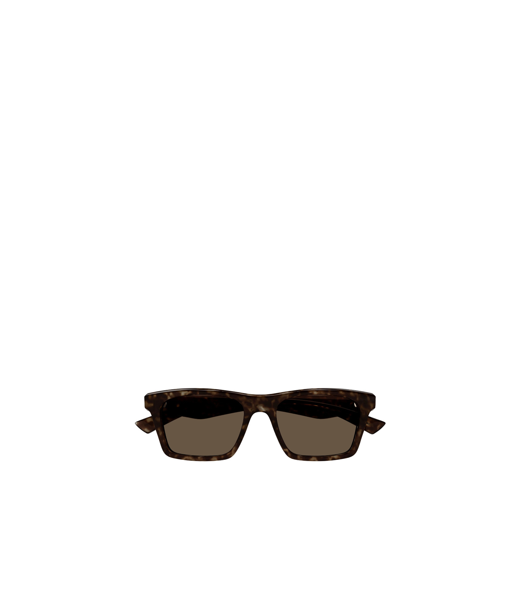 Alexander Mcqueen Geometric Frame Sunglasses In Brown