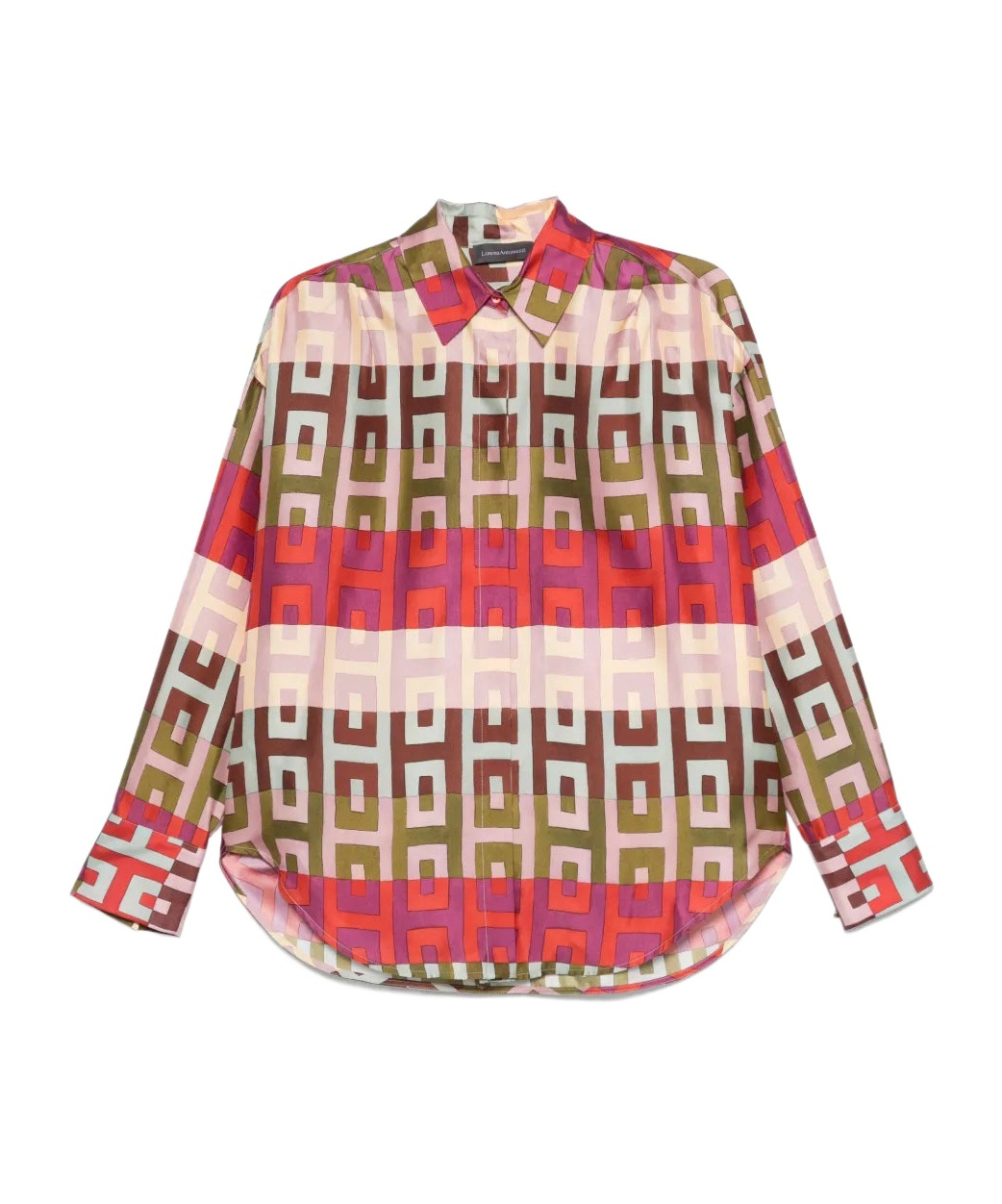 Lorena Antoniazzi Hemd Mit Geometrischem Print In Pink