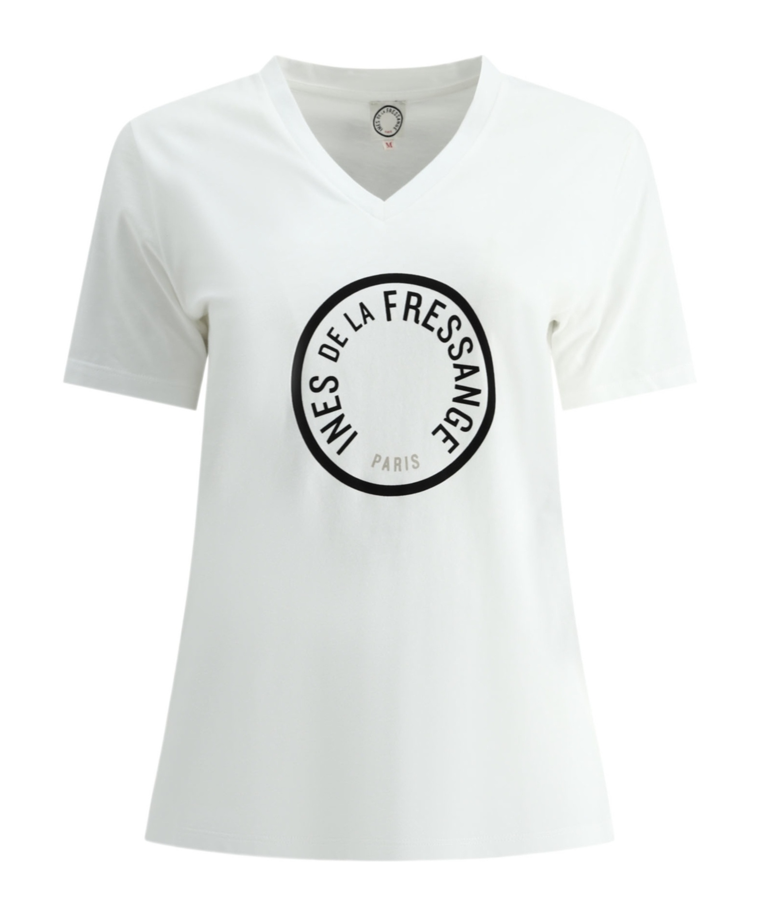 Ines De La Fressange V-neck T-shirt In White