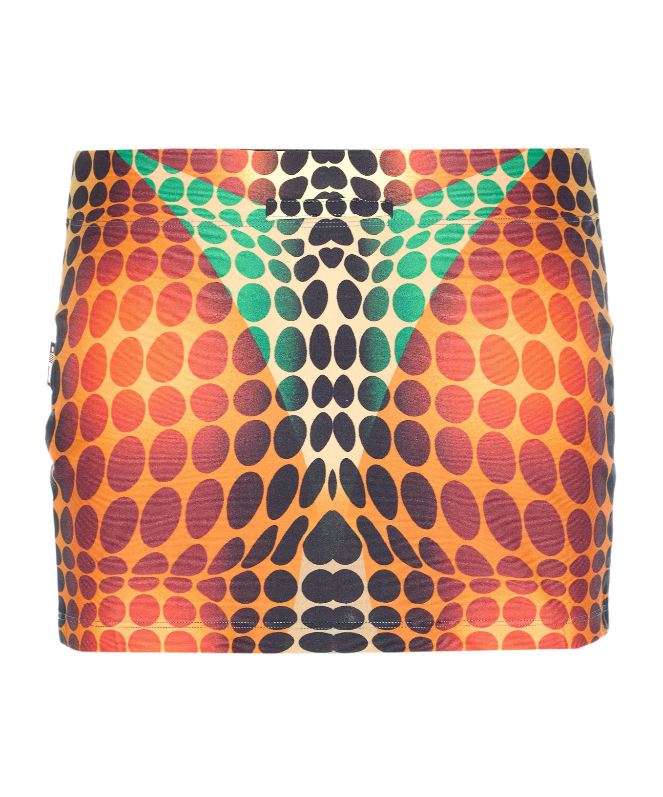 Jean Paul Gaultier Women S Re-edition Dots Skirt Orange In Multi
