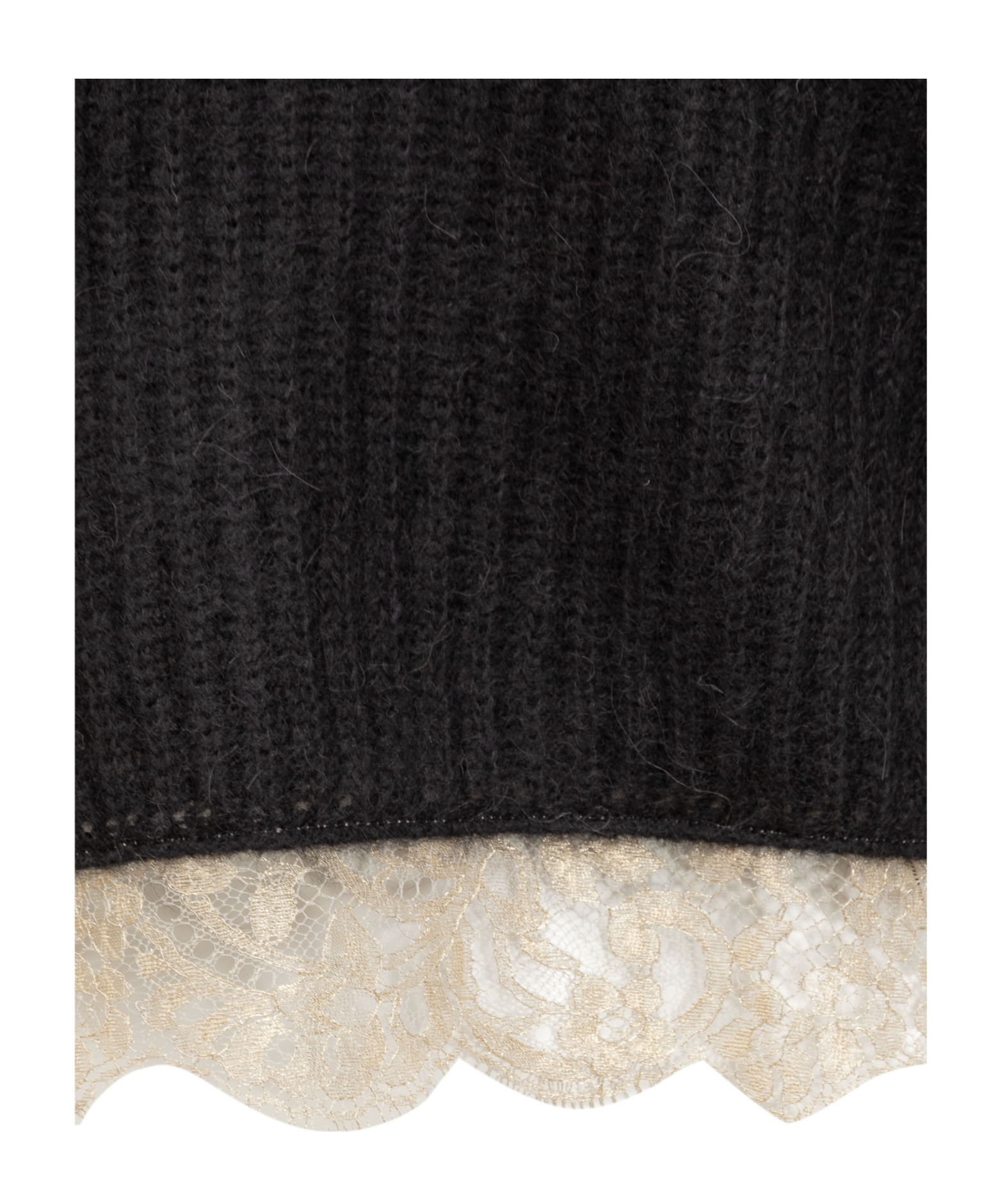 Fabiana Filippi Crew Neck Sweater In Black