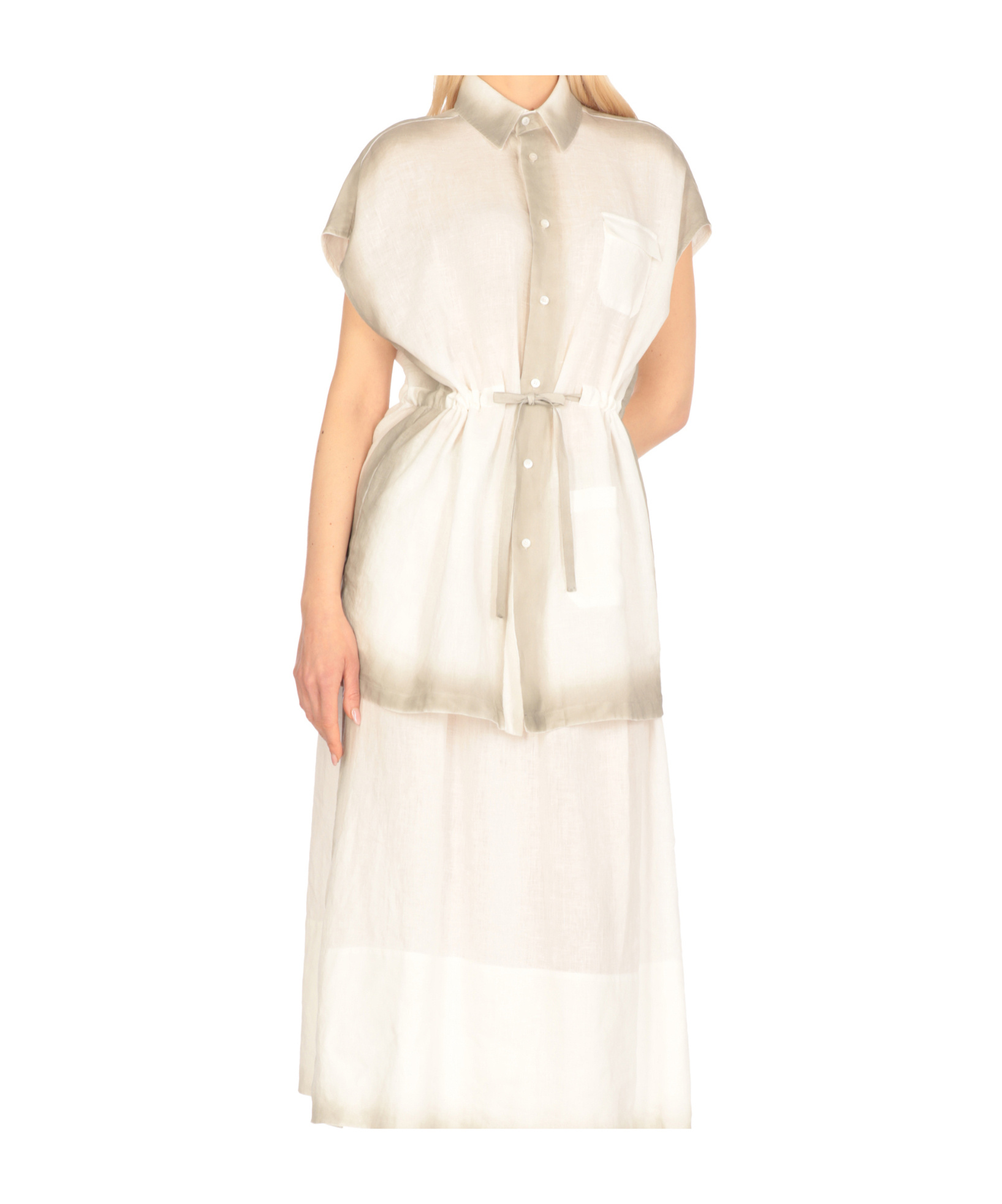 FABIANA FILIPPI DRAWSTRING WAIST BLOUSE