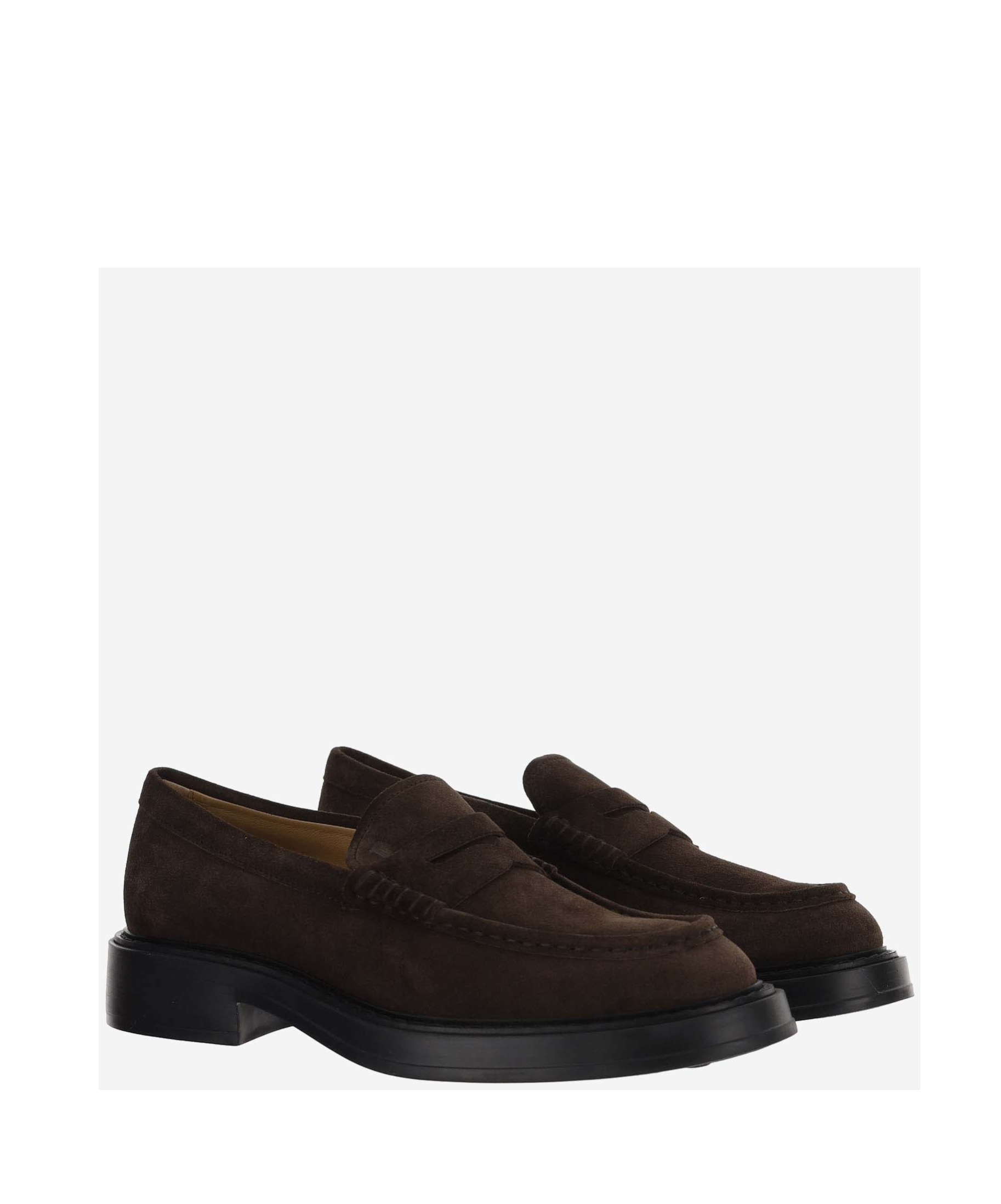 Tod's Round-toe Slip-on Loafers In Brown